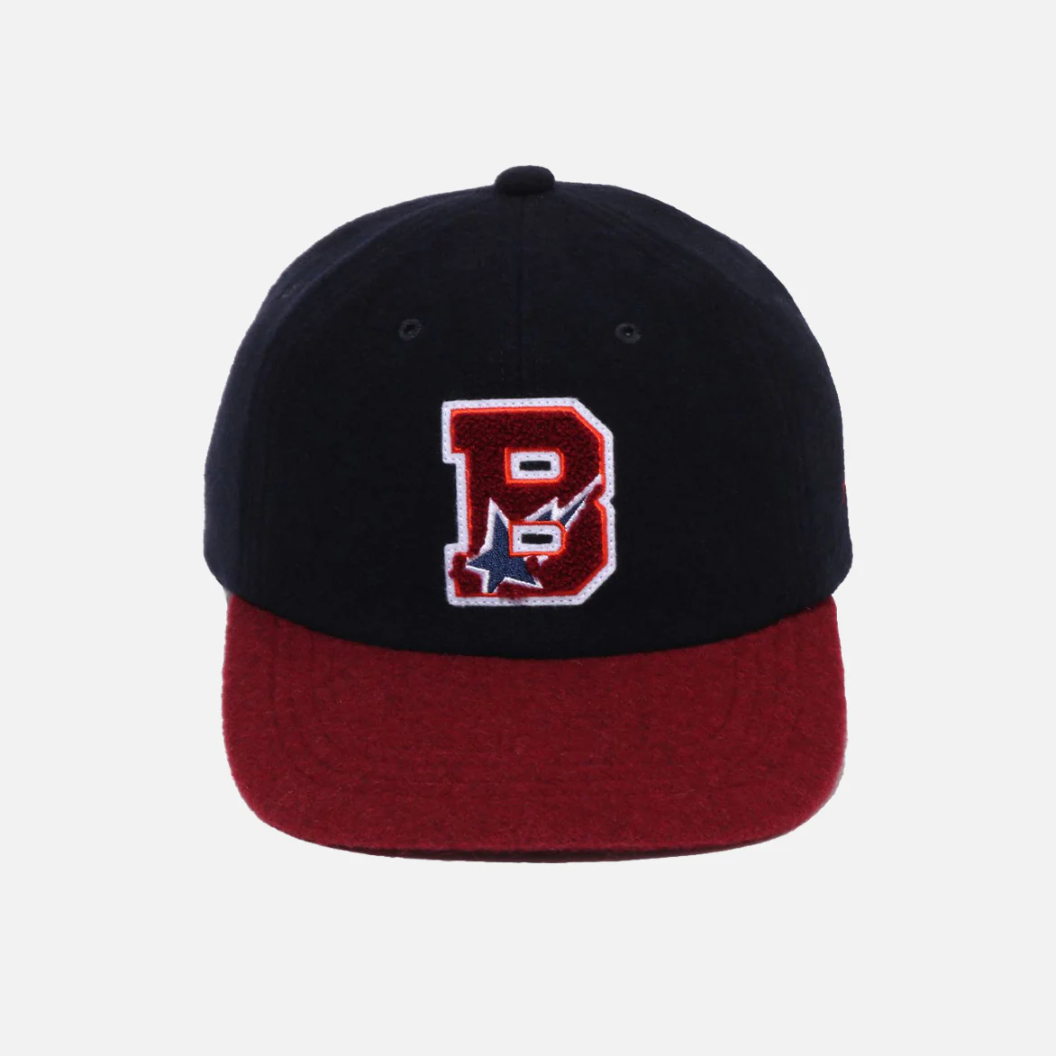 VARSITY LOGO WOOL CAP - NAVY