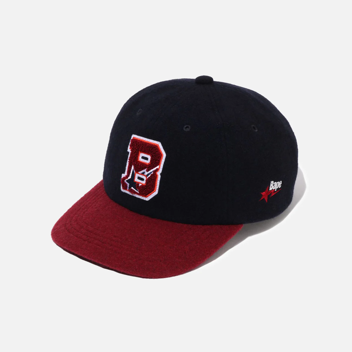 VARSITY LOGO WOOL CAP - NAVY - Image 2