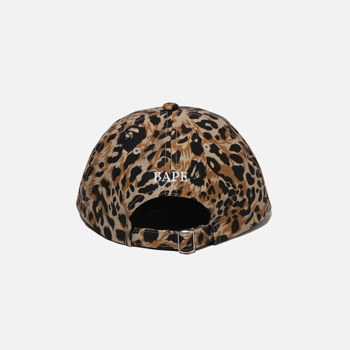 WILD LEOPARD PATTERN ONE POINT CAP - BEIGE - Image 3
