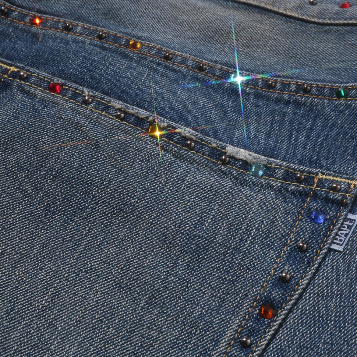 COLOR STONE 13 OZ DENIM PANTS - INDIGO - Image 4