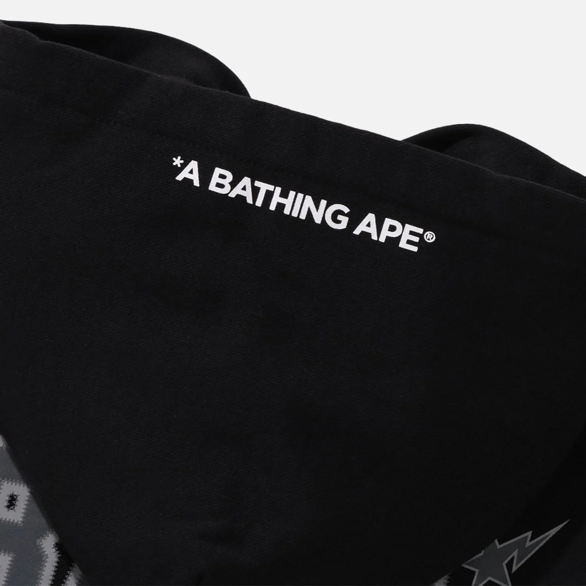 BAPE PULLOVER HOODIE - BLACK - Image 6