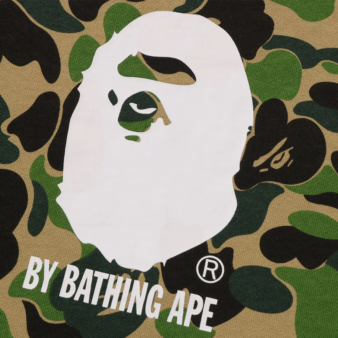 ABC CAMO BY BATHING APE PULLOVER HOODIE - GREEN - Image 3
