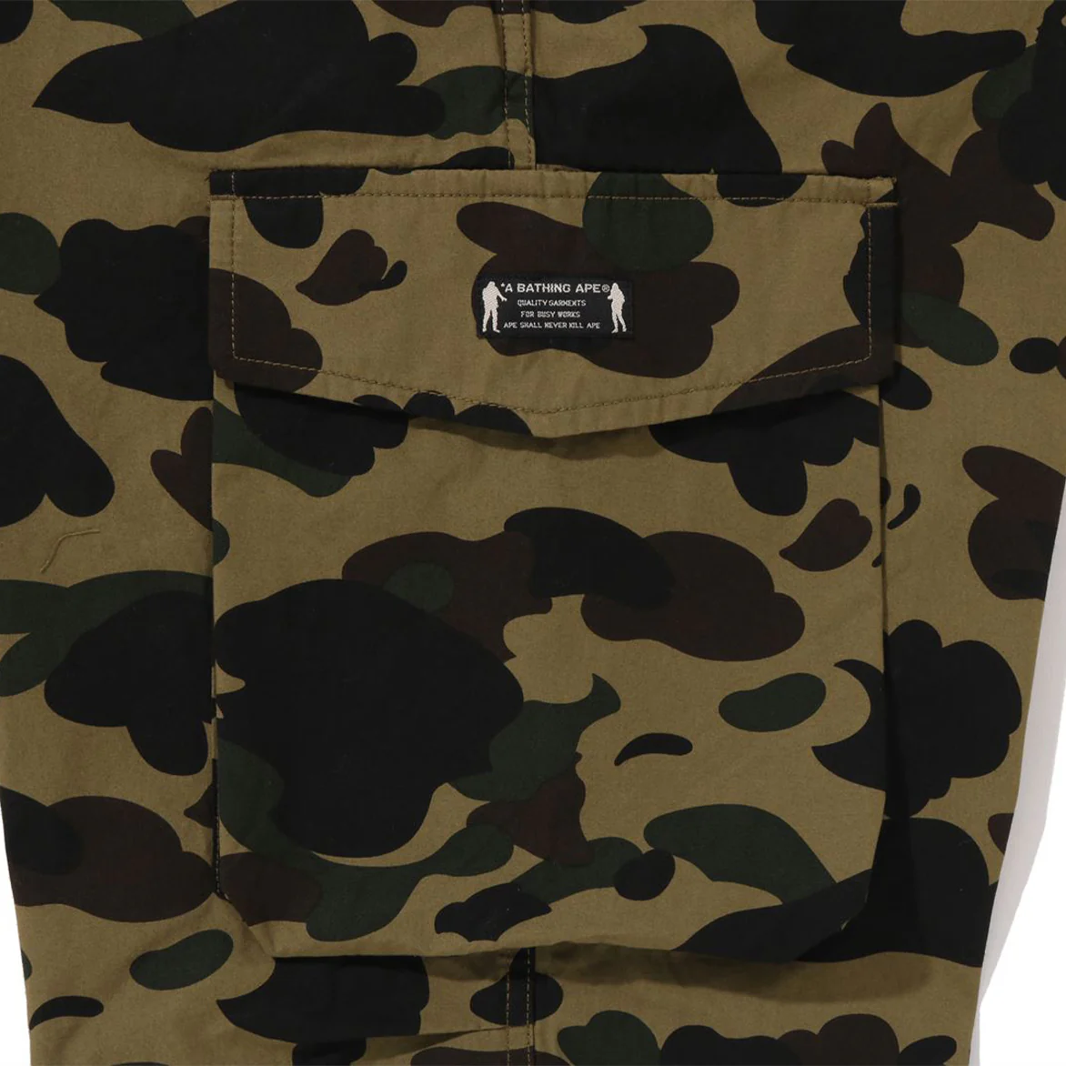 1ST CAMO REGULAR FIT 6 POCKET PANTS - GREEN - Image 3