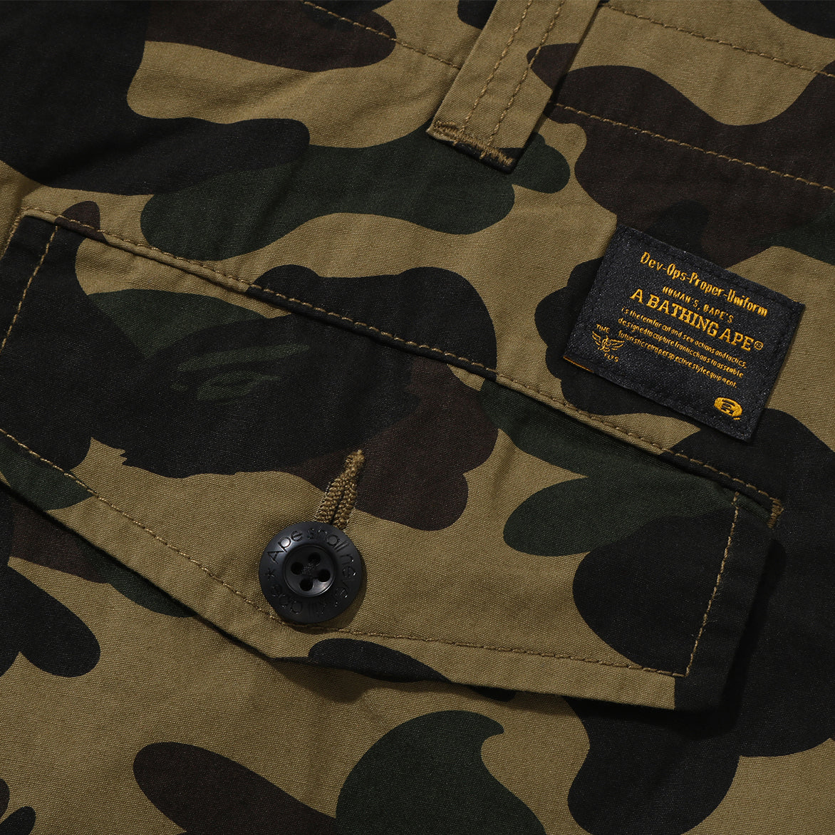 1ST CAMO REGULAR FIT 6 POCKET PANTS - GREEN - Image 4