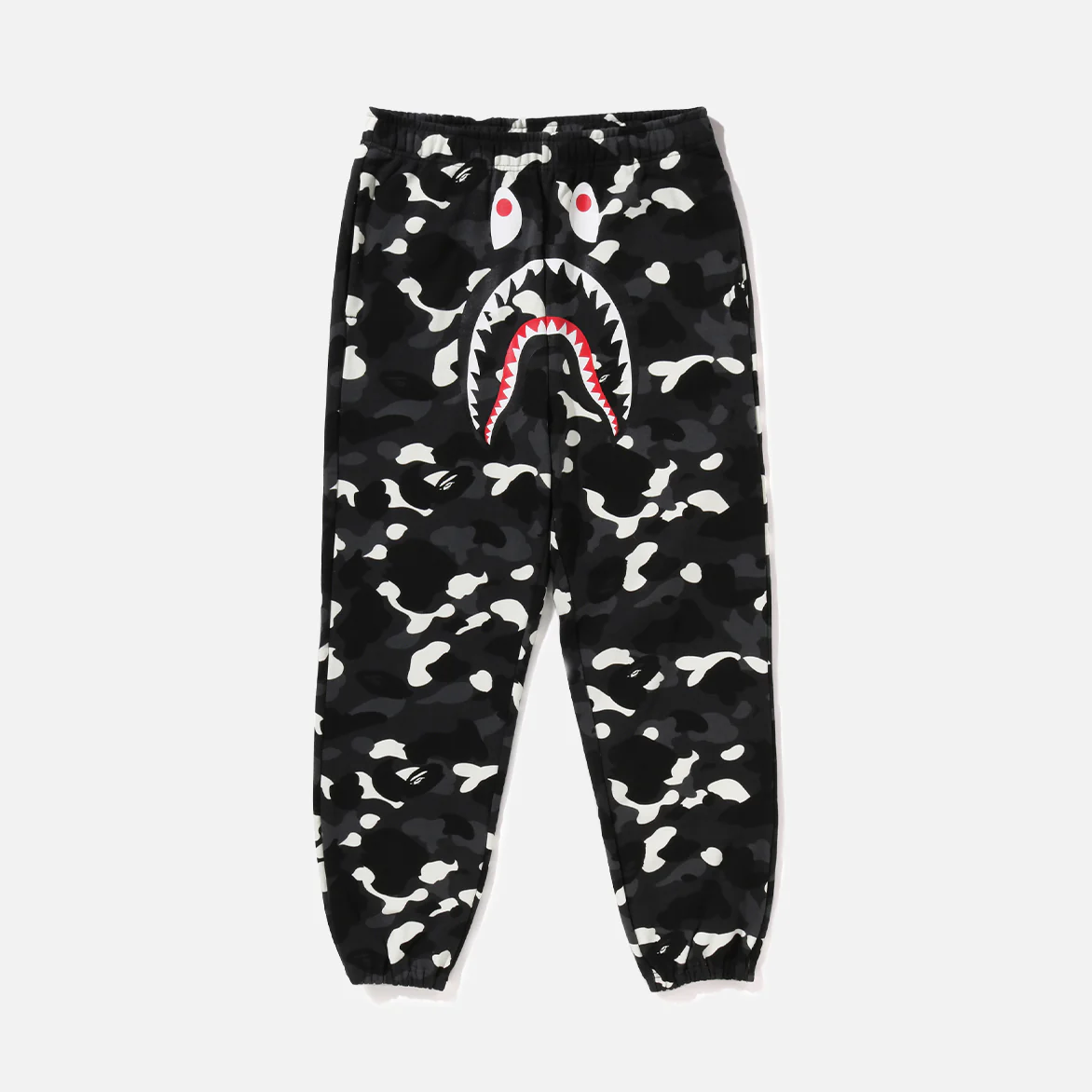 CITY CAMO SHARK RELAXED FIT SWEATPANTS - BLACK