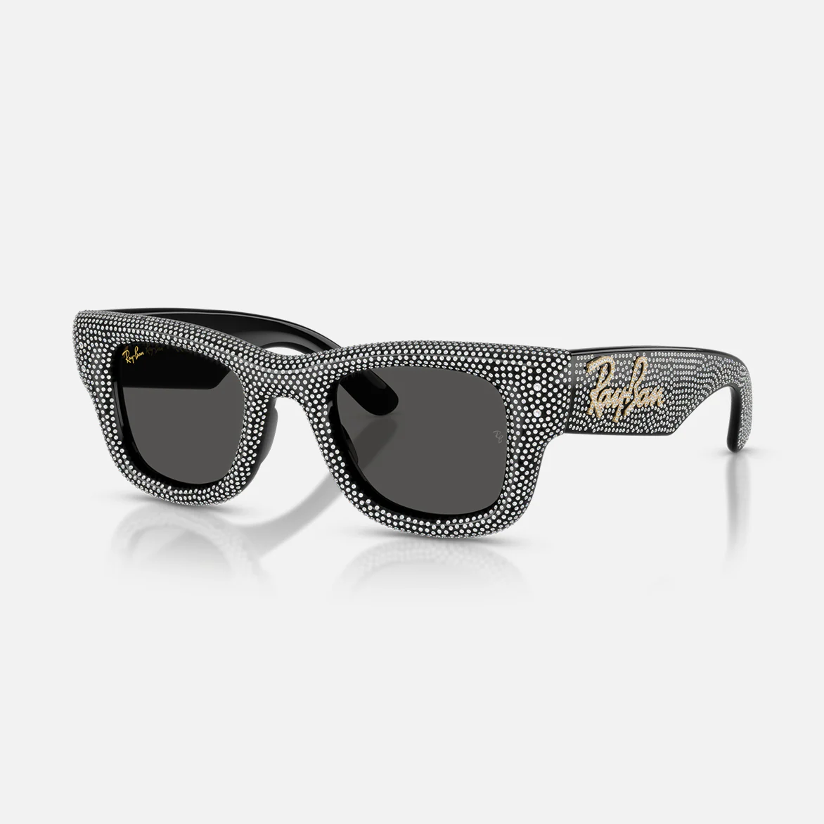 A$AP ROCKY X RAY-BAN WAYFARER PUFFER CRYSTAL PAVÉ EDITION - BLACK - Image 2