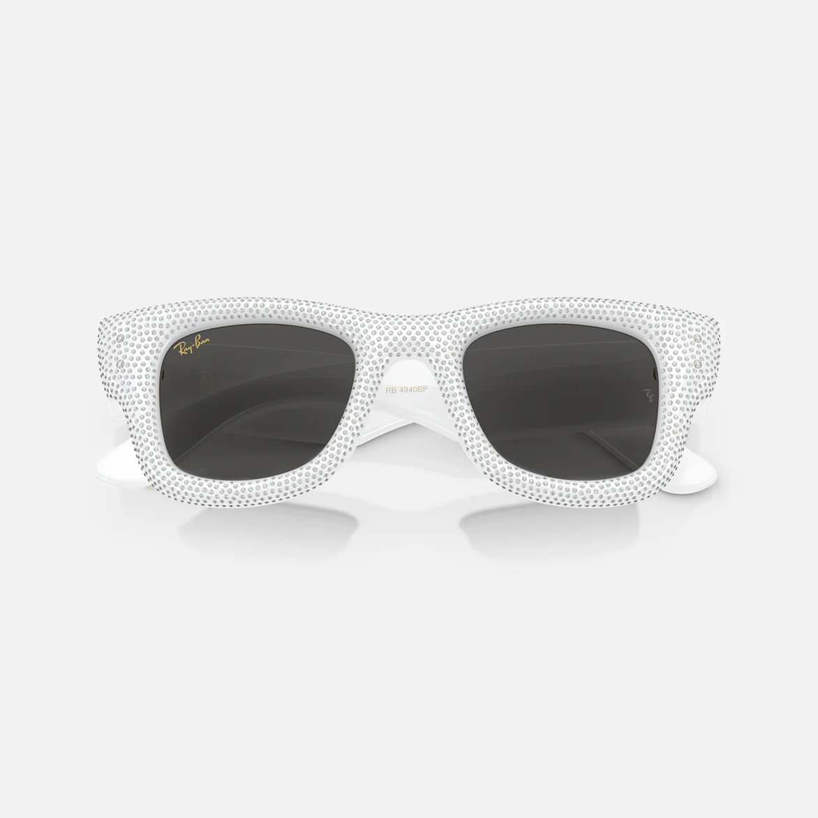 A$AP ROCKY X RAY-BAN WAYFARER PUFFER CRYSTAL PAVÉ EDITION - WHITE - Image 2