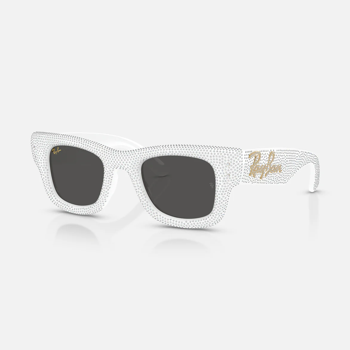 A$AP ROCKY X RAY-BAN WAYFARER PUFFER CRYSTAL PAVÉ EDITION - WHITE - Image 5