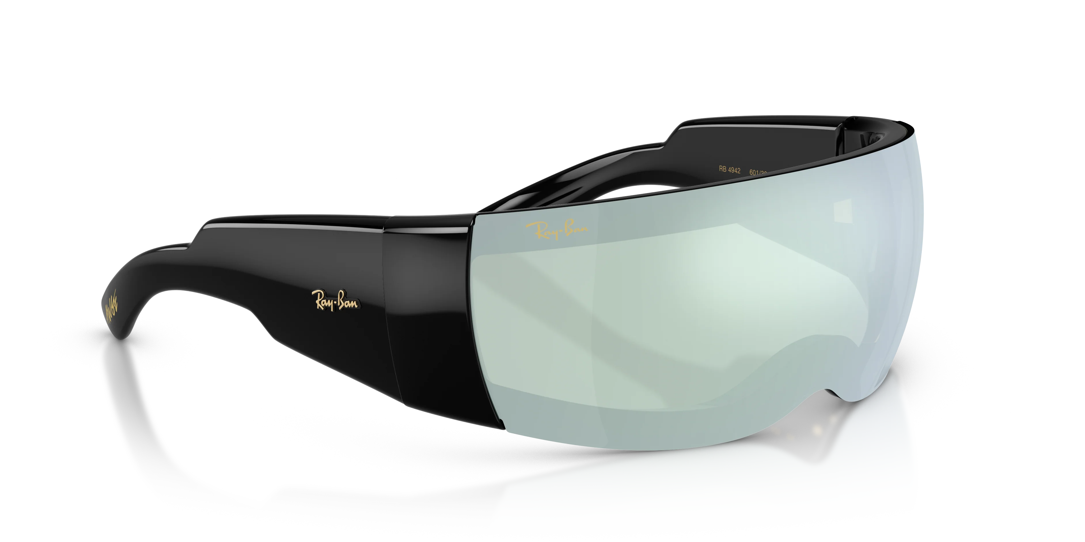 A$AP ROCKY X RAY-BAN ULTRA WRAP 002 - BLACK / TRANSLUCENT MIRROR - Image 6