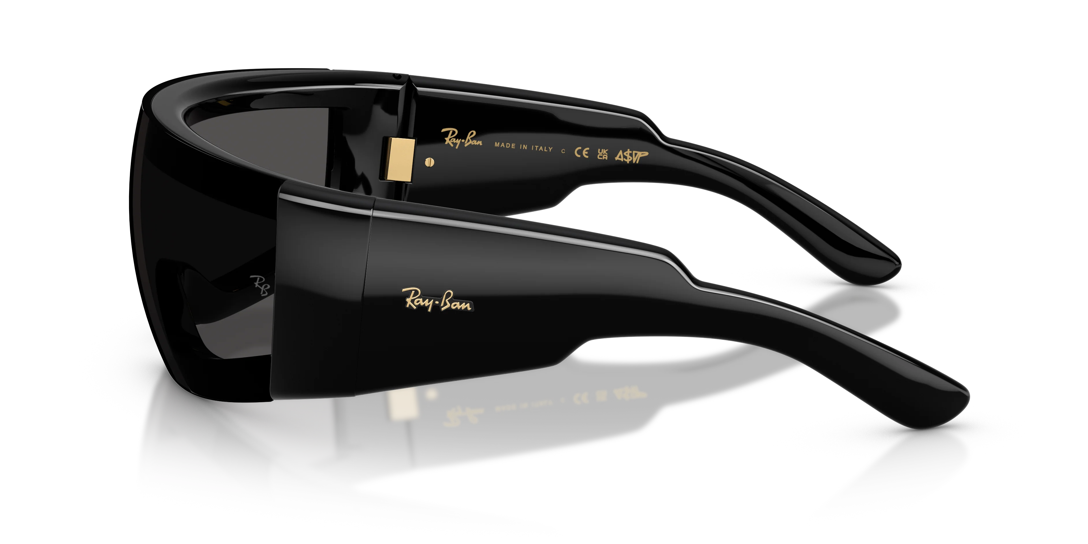 A$AP ROCKY X RAY-BAN ULTRA WRAP 002 - BLACK / BLACK - Image 6