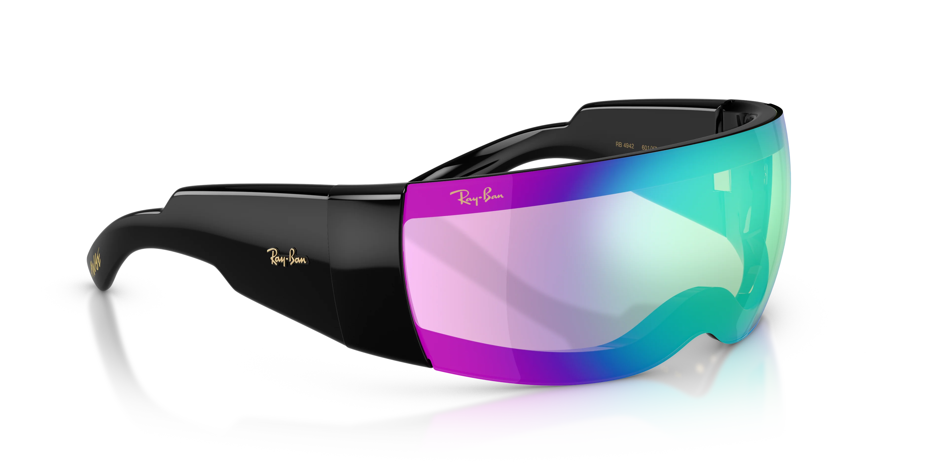 A$AP ROCKY X RAY-BAN ULTRA WRAP 002 - BLACK / MIRROR BLUE - Image 3