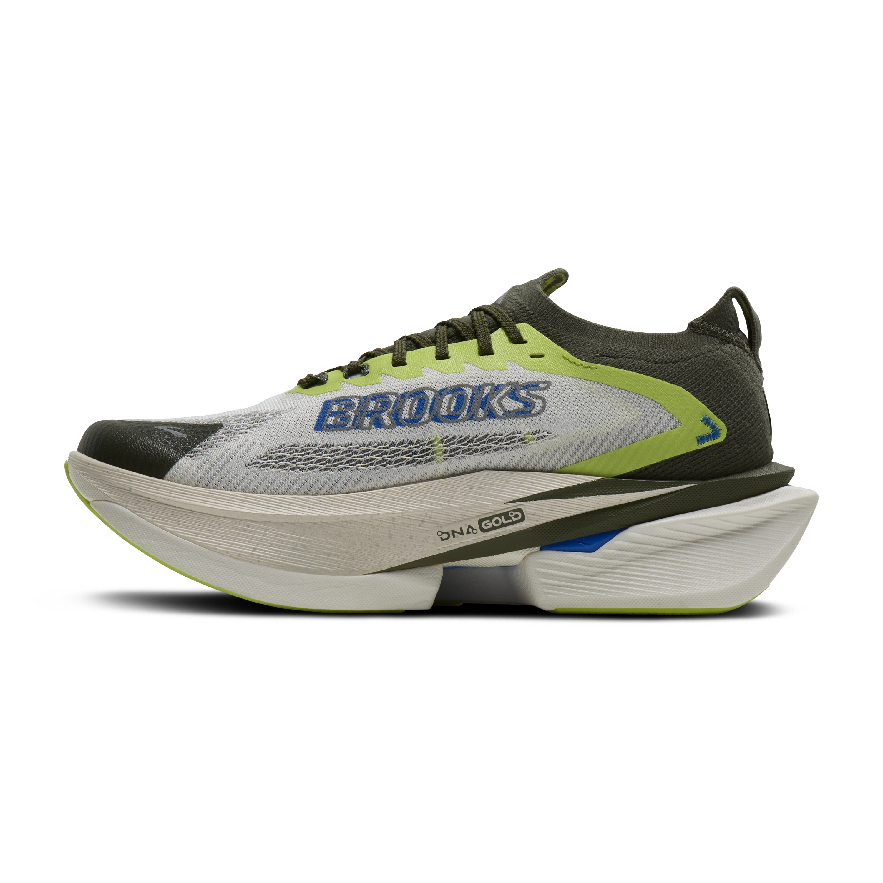 PYNRS X BROOKS HYPERION MAX 3 - BLANC / ACID LIME / BLUE - Image 3