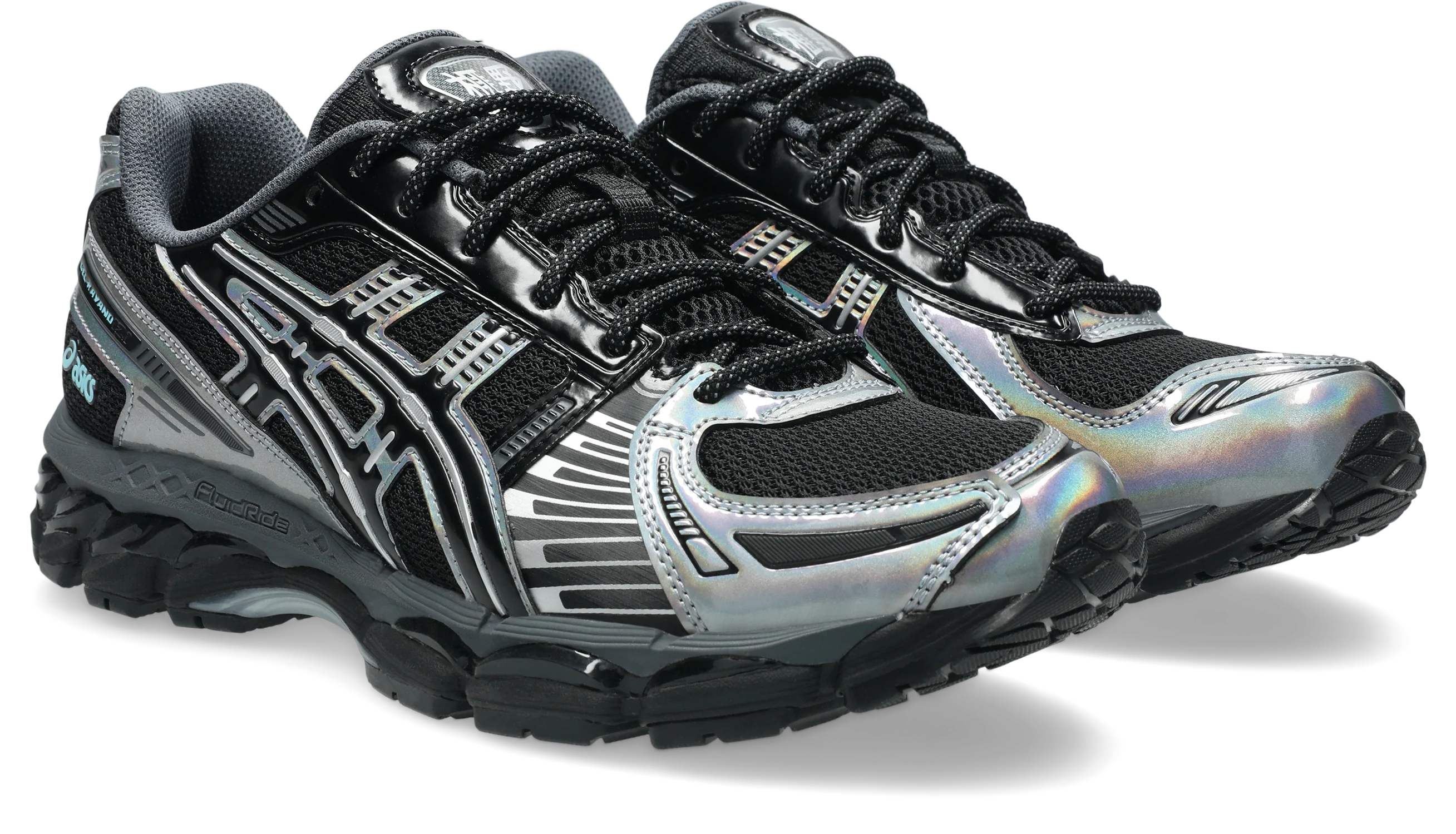 GEL-KAYANO 12.1 - BLACK / PURE SILVER "IRRIDECENT" - Image 2