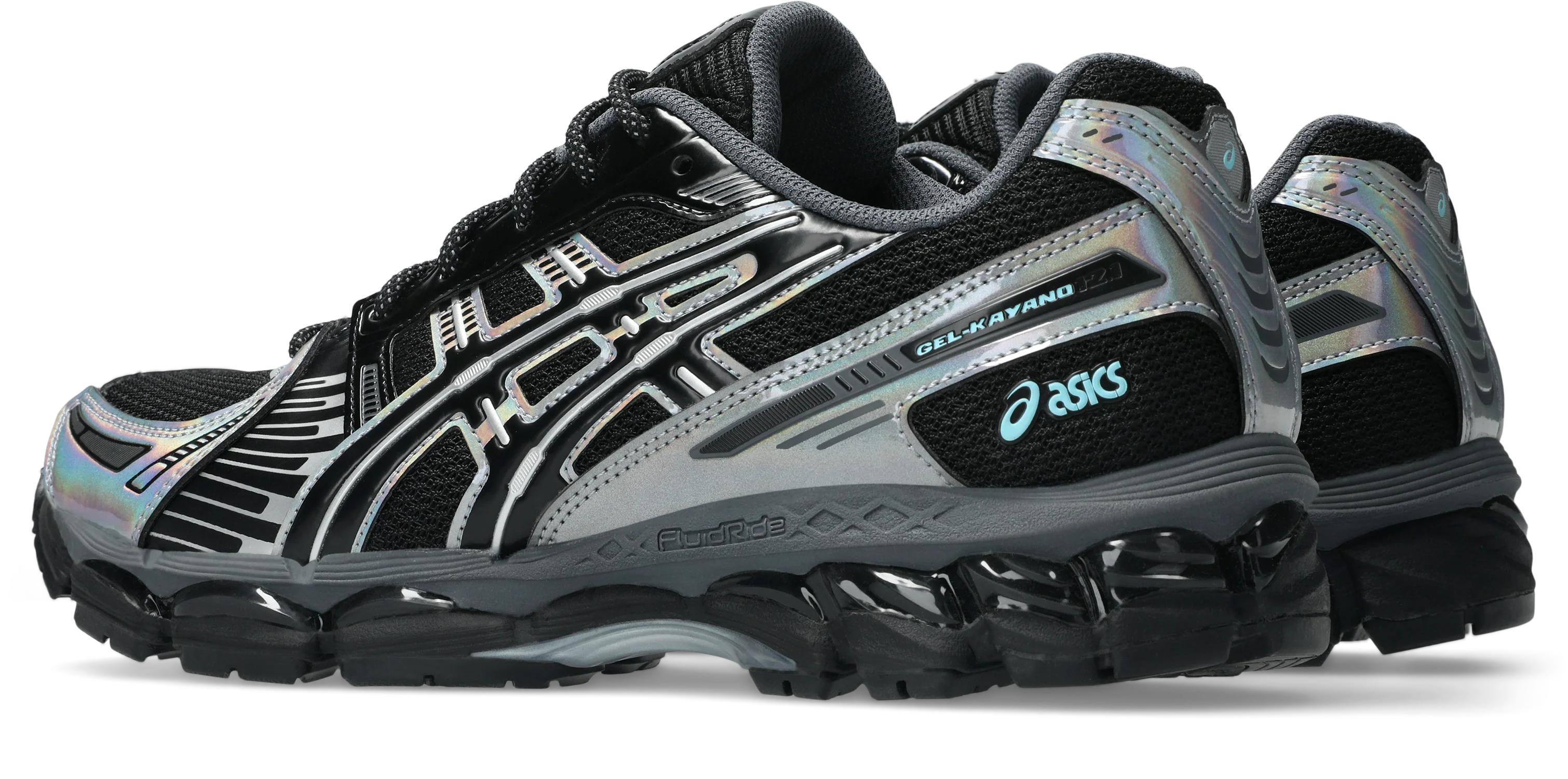 GEL-KAYANO 12.1 - BLACK / PURE SILVER "IRRIDECENT" - Image 3