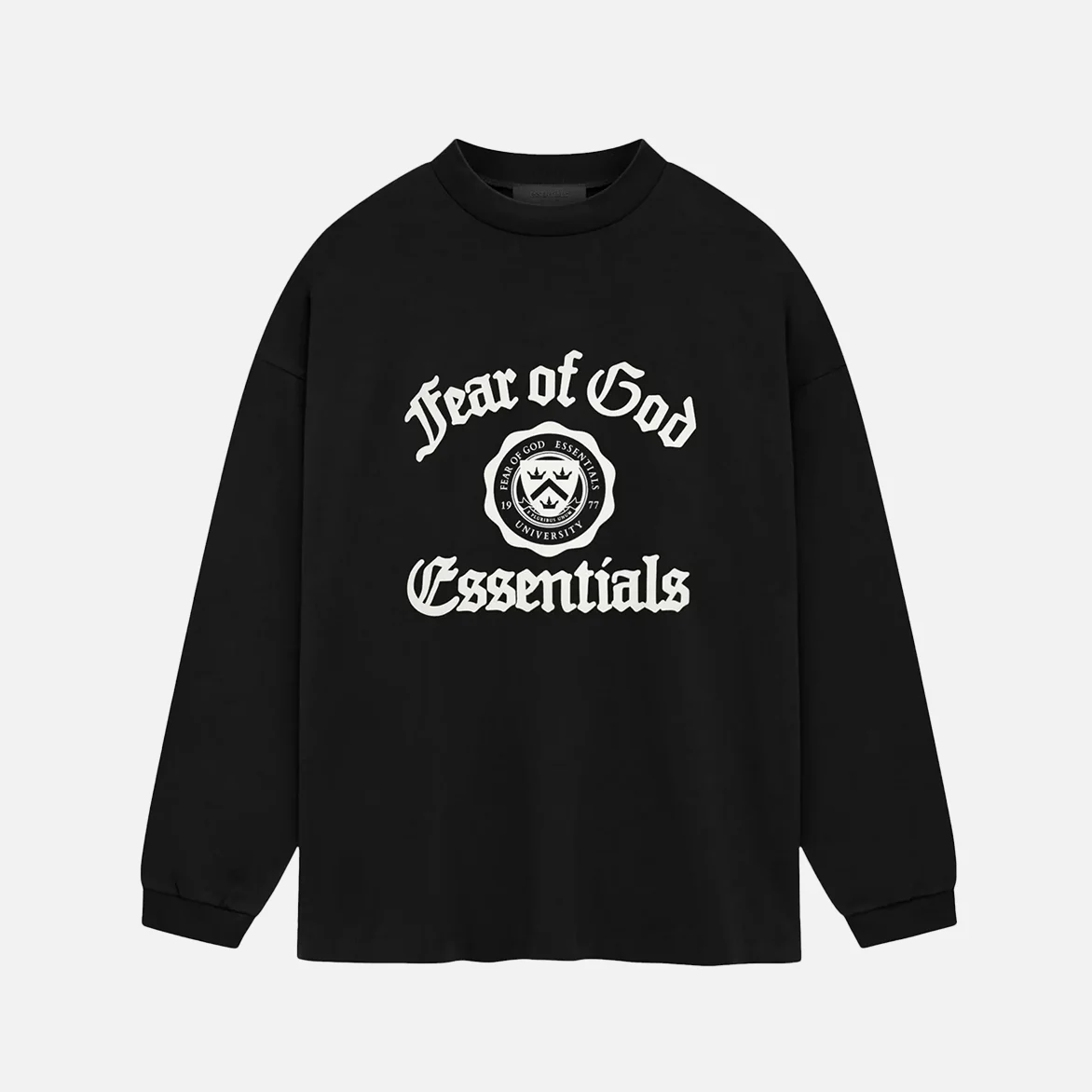 ESSENTIALS HEAVY LONGSLEEVE TEE - BLACK