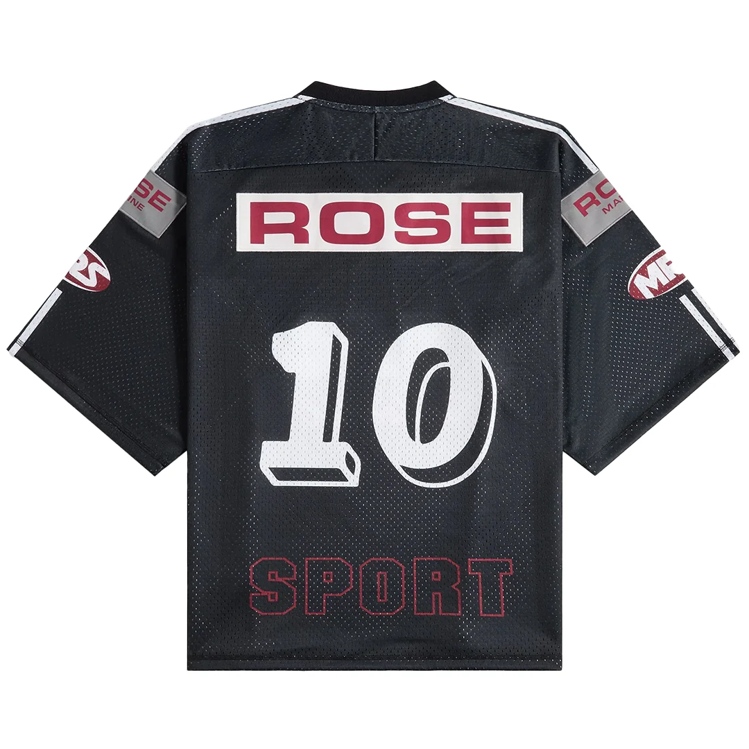 OVERSIZED HOCKEY TOP - BLACK / GREY - Image 2