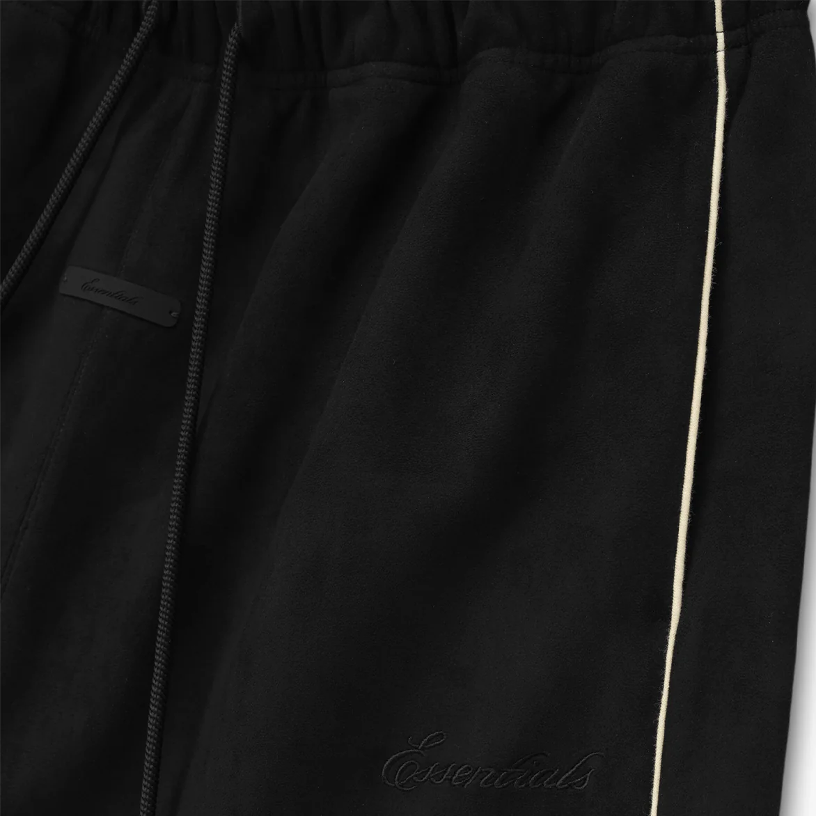 Suede Fleece Signature Relaxed Pant - VINTAGE BLACK - Image 3