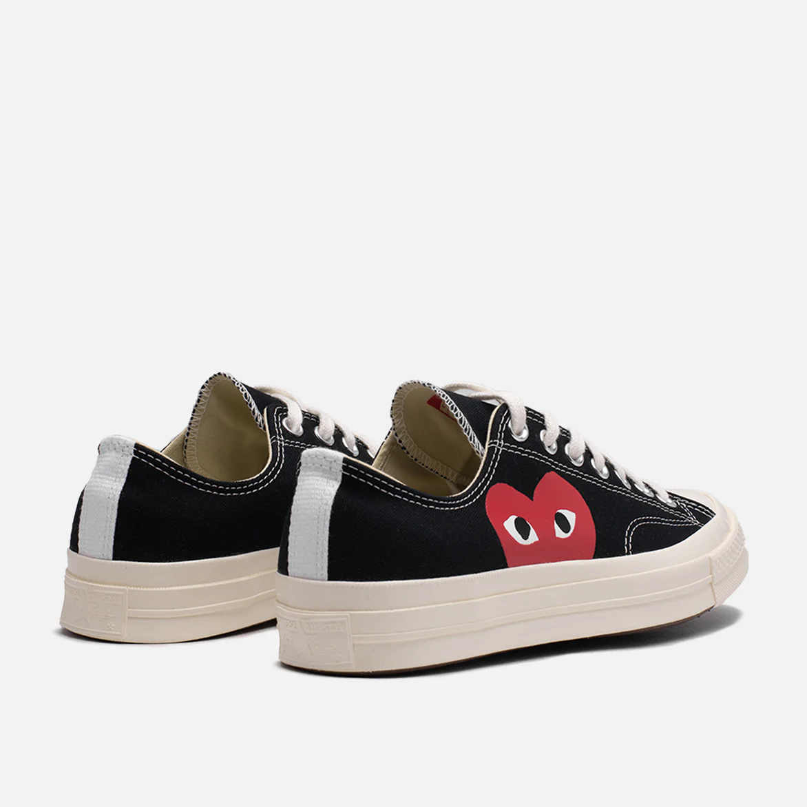 CDG PLAY X CONVERSE CHUCK TAYLOR ALL STAR '70 OX - BLACK - Image 3