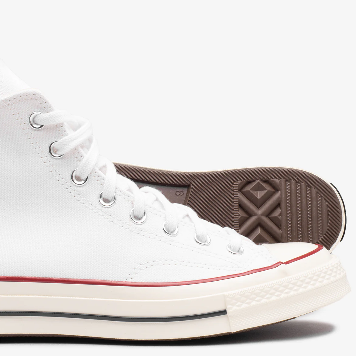 CHUCK 70 HI - WHITE / GARNET - Image 4