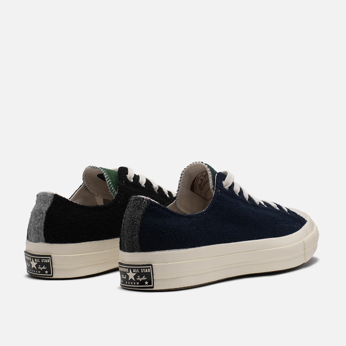 RENEW CHUCK 70 OX UPCYCLED FLEECE - BLACK / BLUE / GREEN - Image 3