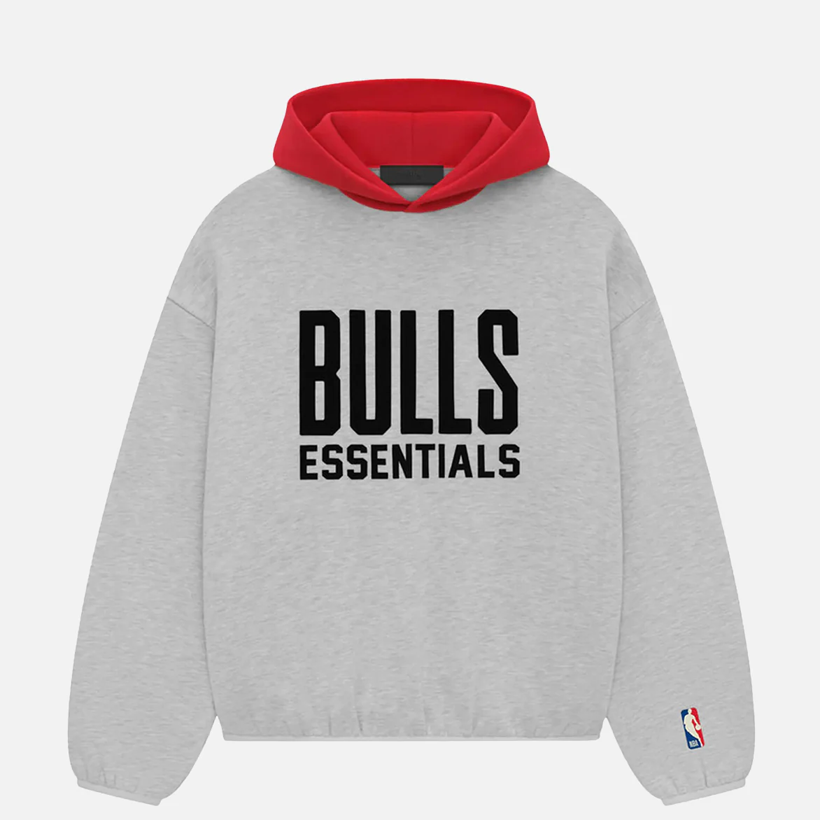 ESSENTIALS BULLS HOODIE - LIGHT HEATHER