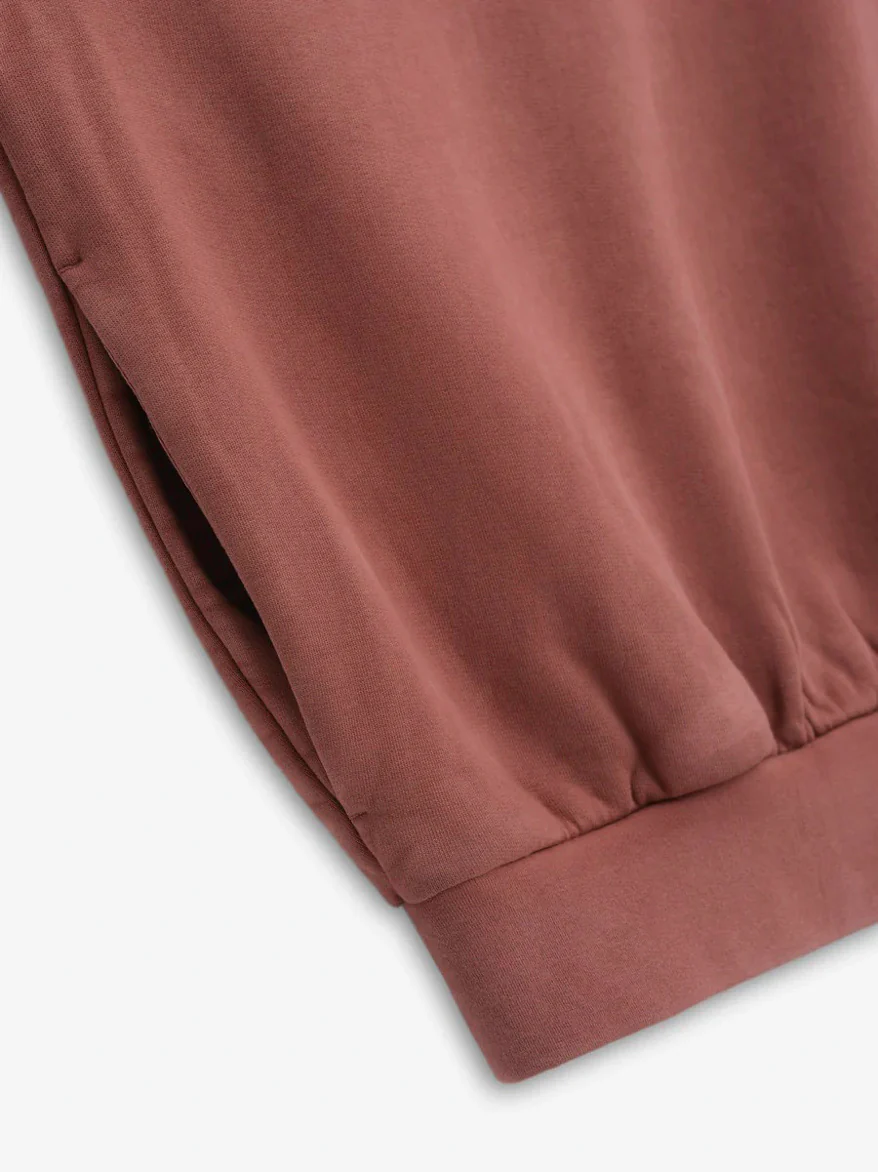 ESSENTIALS HEAVY FLEECE HOODIE - CRIMSON - Image 3