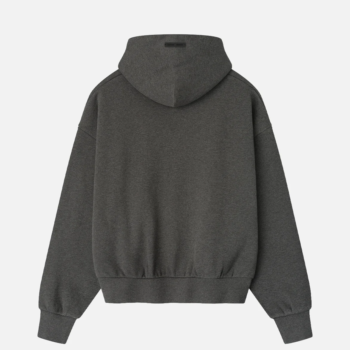 EMBOSSED ESSENTIALS CLASSIC HOODIE - CHARCOAL HEATHER - Image 2