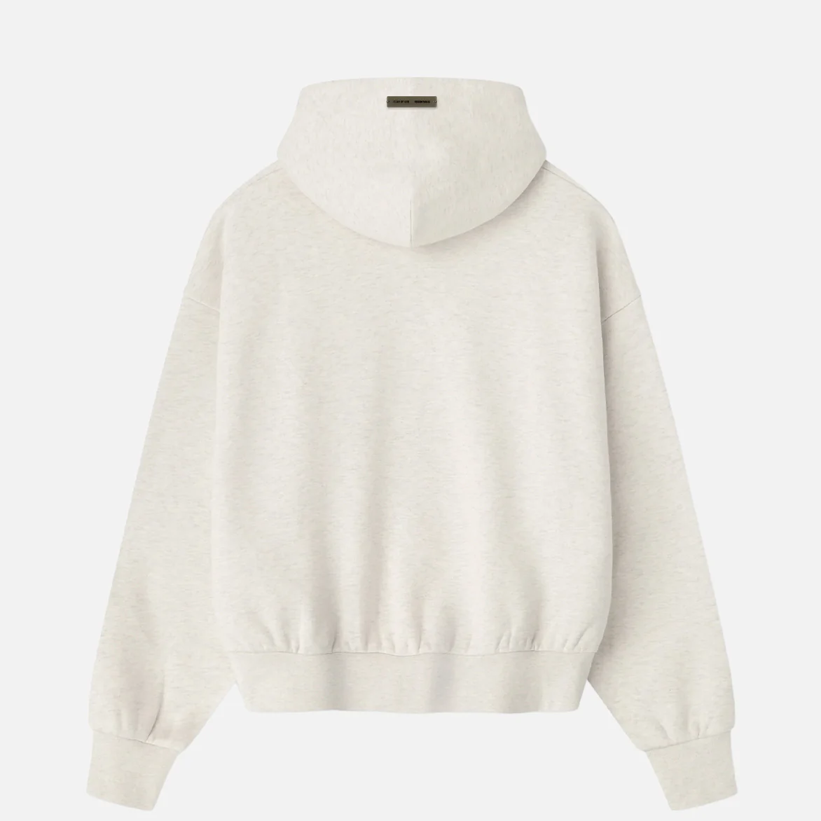 EMBOSSED ESSENTIALS CLASSIC HOODIE - OATMEAL HEATHER - Image 4