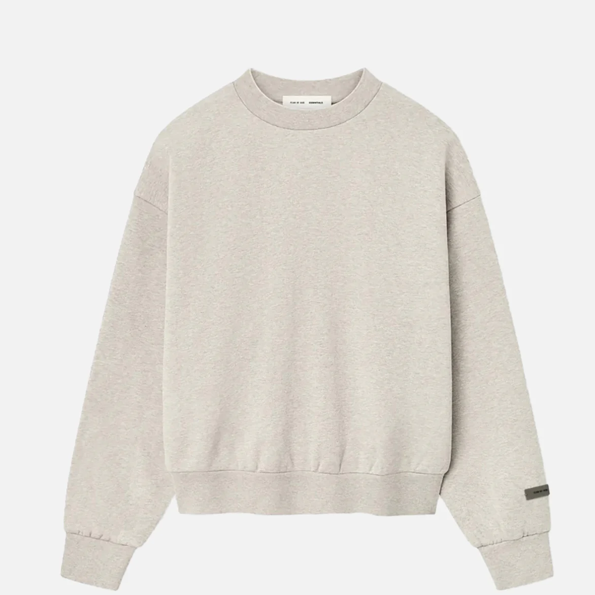 CLASSSIC FIT FLEECE CREWNECK - HEATHER STONE