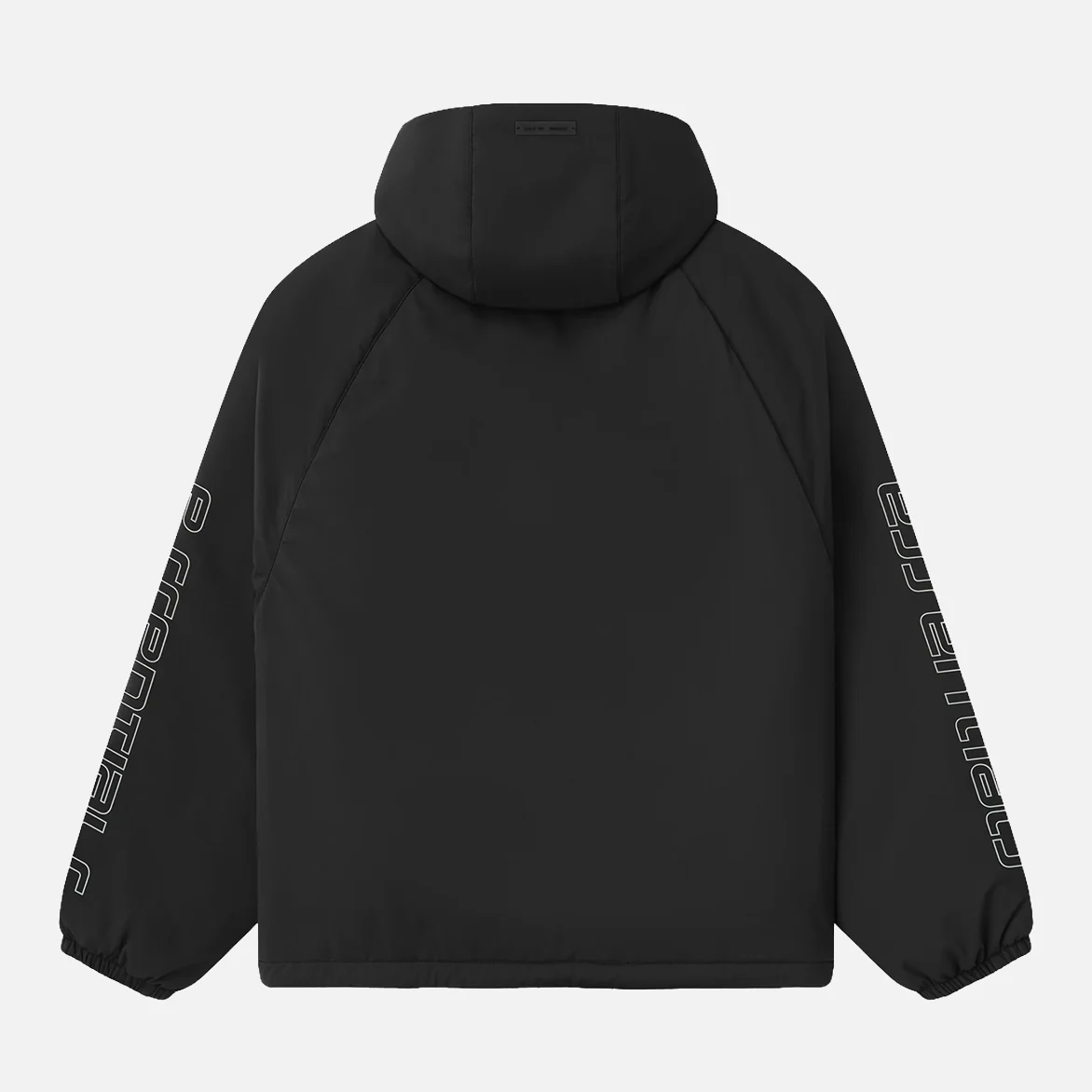 TECH NYLON HALF ZIP ANORAK - VINTAGE BLACK - Image 2