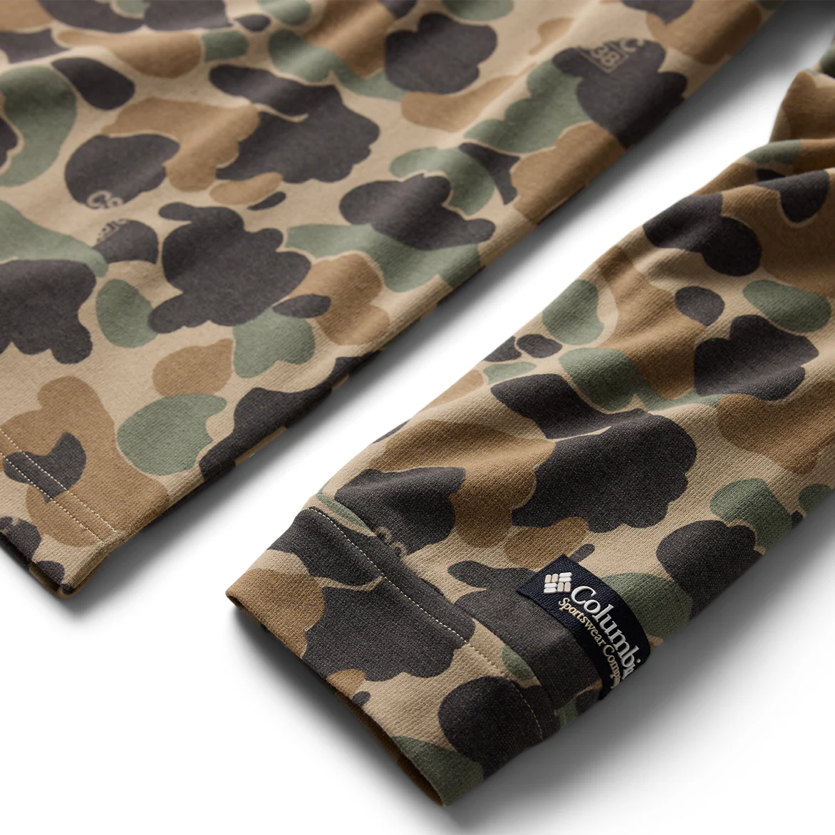 CSC1938 V1 PRINTED LONG SLEEVE TEE - BRITISH TAN DUCK CAMO - Image 3
