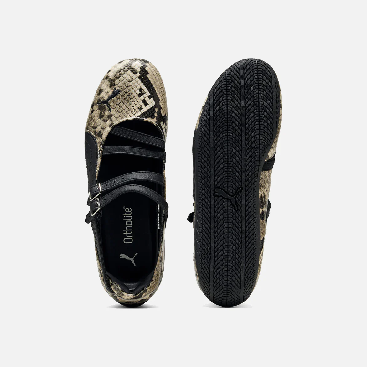 WMNS SPEEDCAT BALLET SNAKE PRINT - PUMA BLACK / VAPOR GREY - Image 5