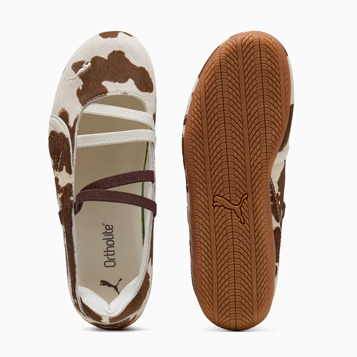 WMNS SPEEDCAT BALLET COW PRINT - CHOCOLATE BROWN / WARM WHITE - Image 4