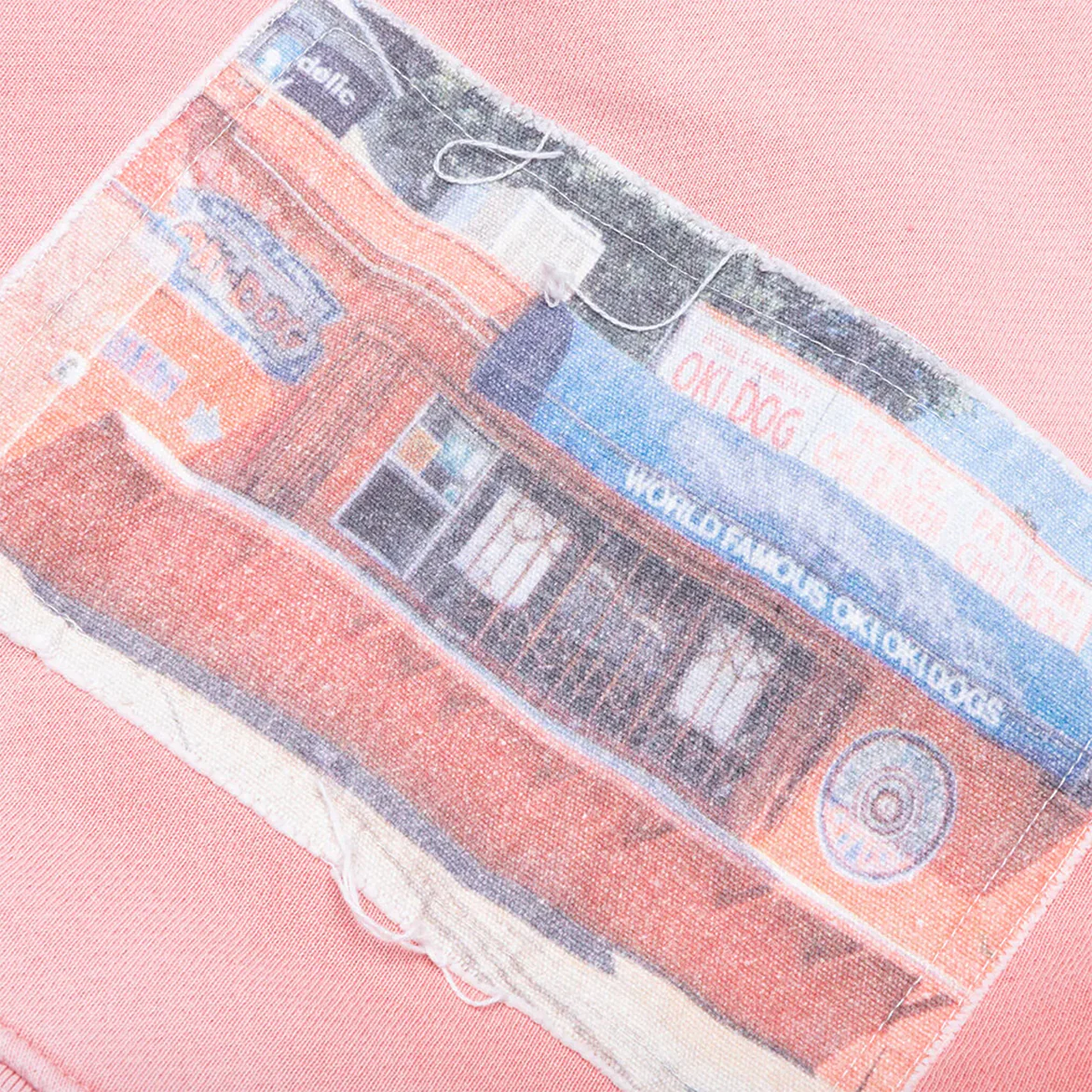 OKI DOG HOODED SWEATSHIRT - PINK - Image 4