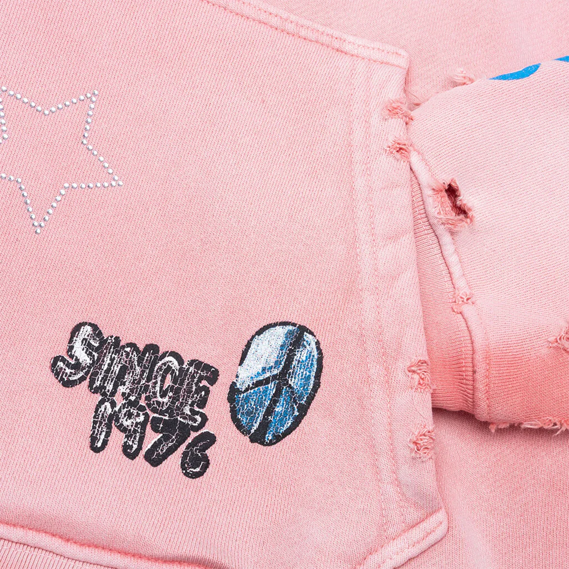 OKI DOG HOODED SWEATSHIRT - PINK - Image 6