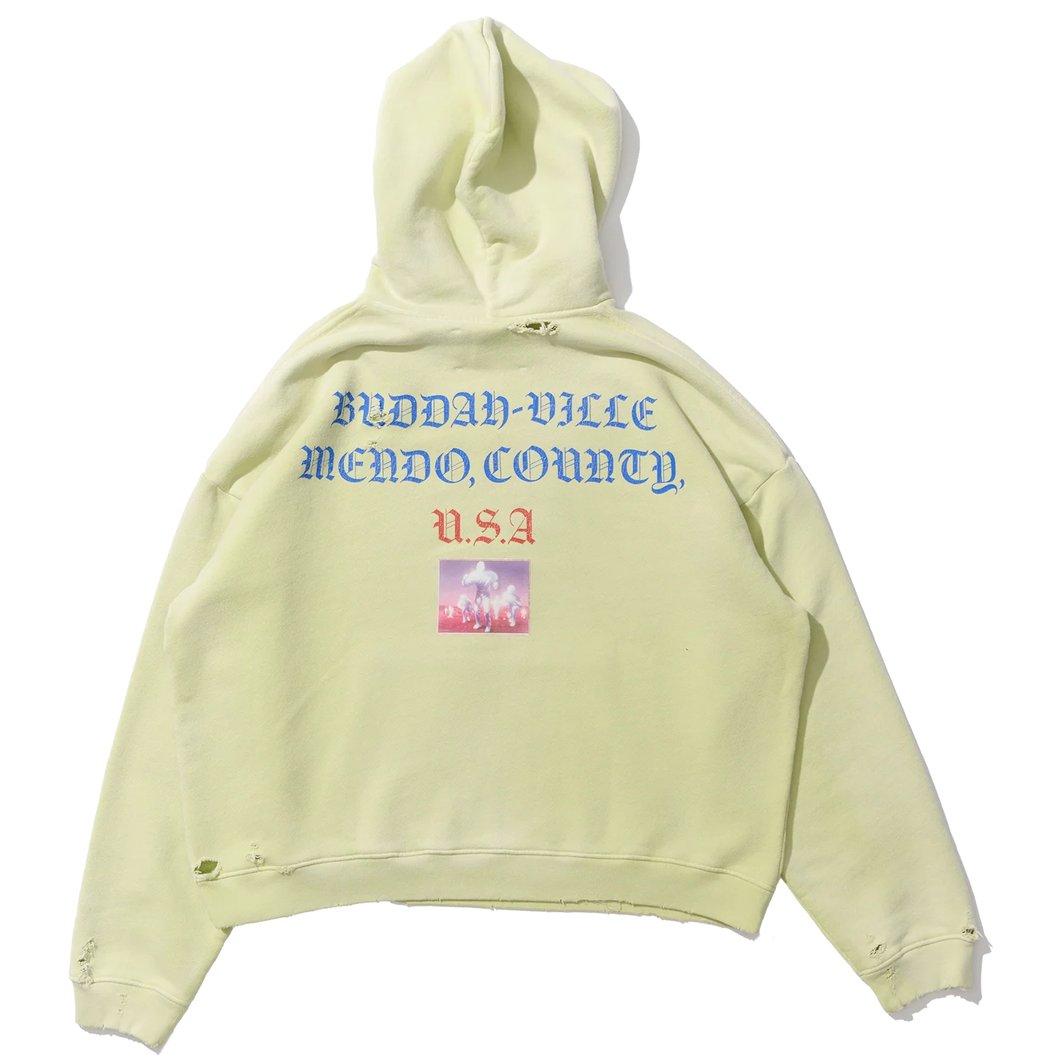 ETERNAL RETURN HOODED SWEATSHIRT - LIGHT GREEN - Image 2