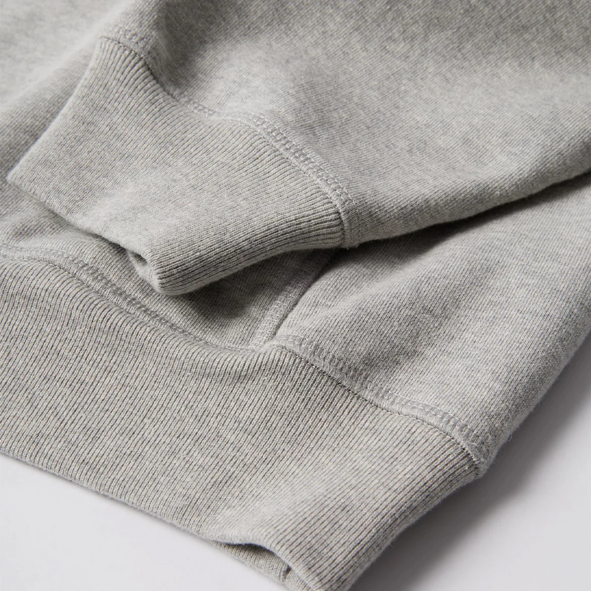 CROW LOGO HOODED SWEATSHIRT - HEATHER GREY - Image 3