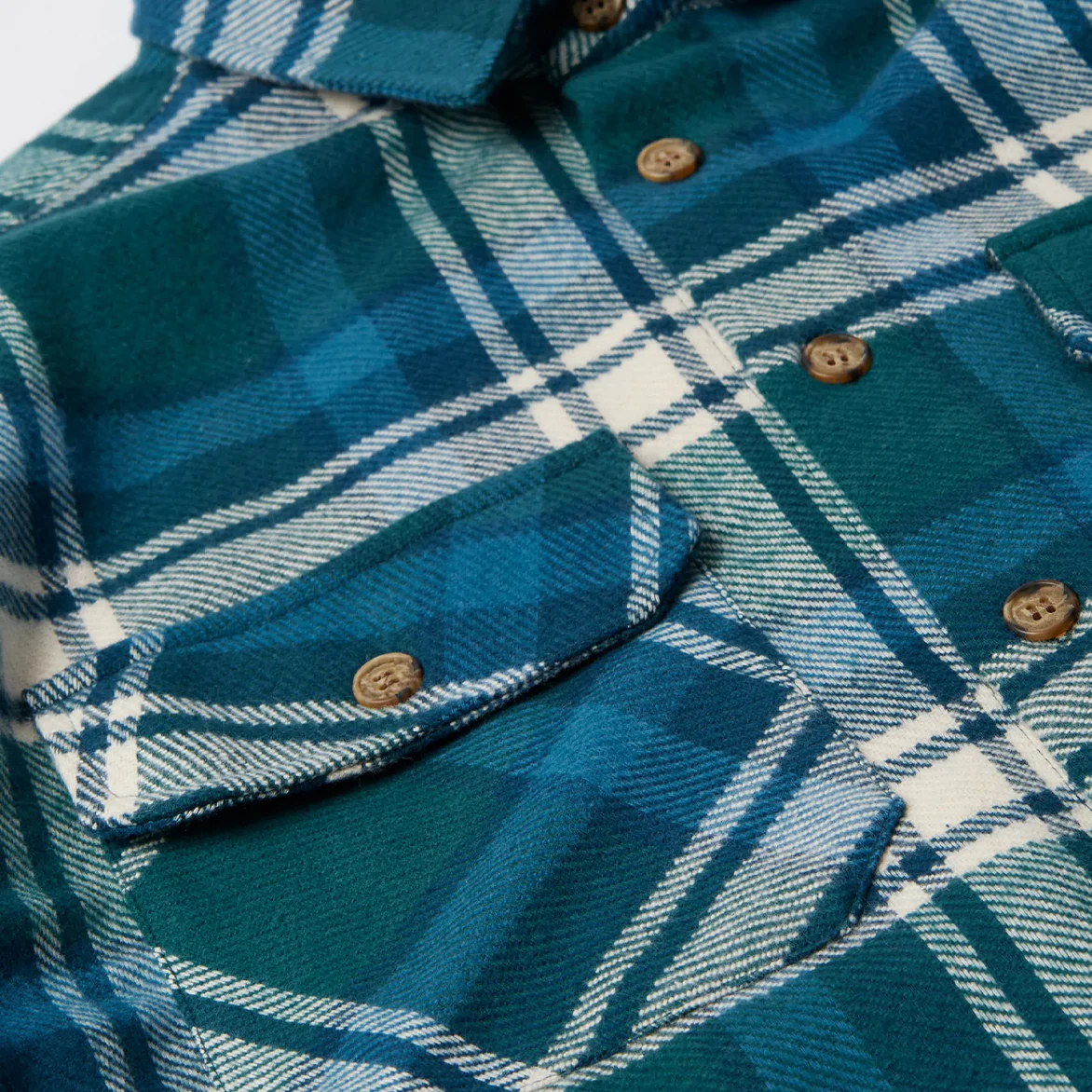 CROW FLANNEL SHIRT - PINE GREEN - Image 4