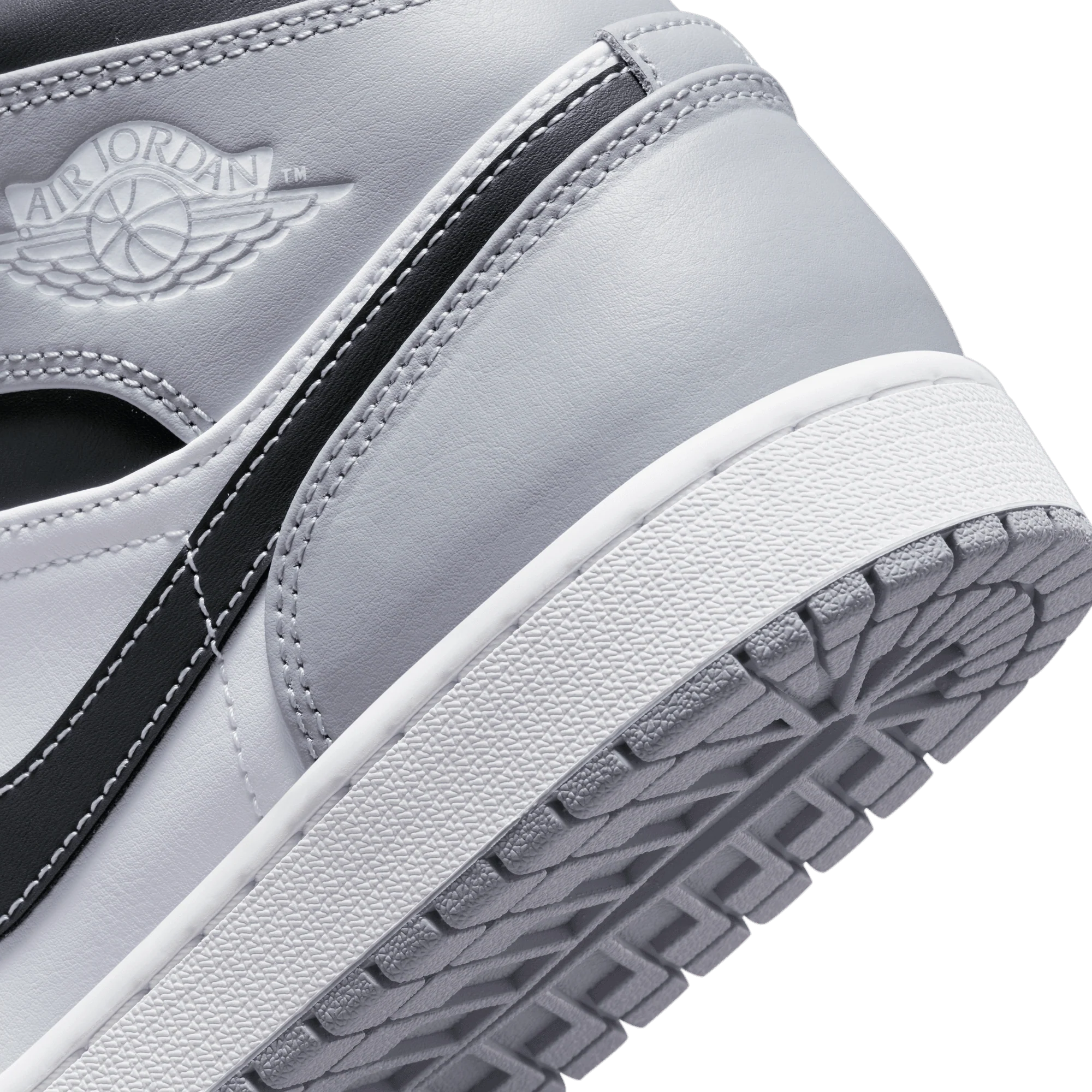 AIR JORDAN 1 MID - LIGHT SMOKE GREY - Image 8