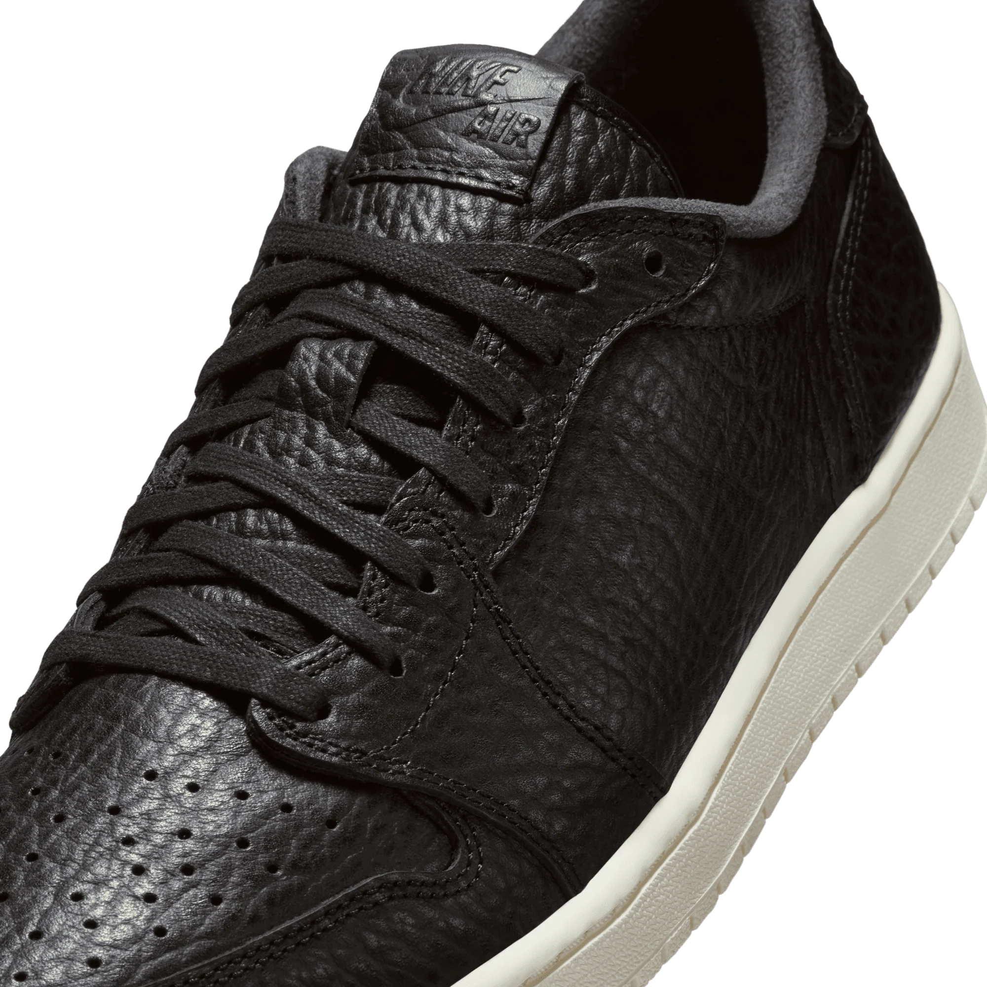 AIR JORDAN 1 RETRO LOW "NO SWOOSH" - BLACK - Image 7