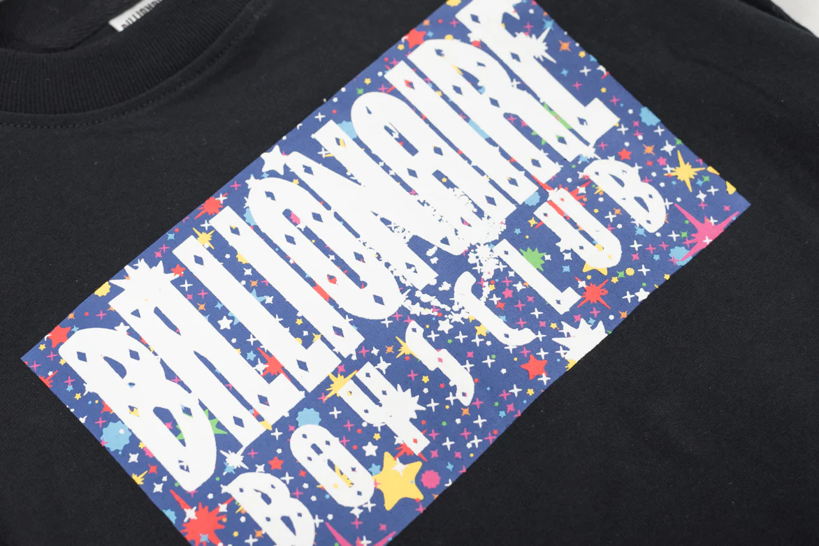 KIDS STARS BOX SS TEE - BLACK - Image 3