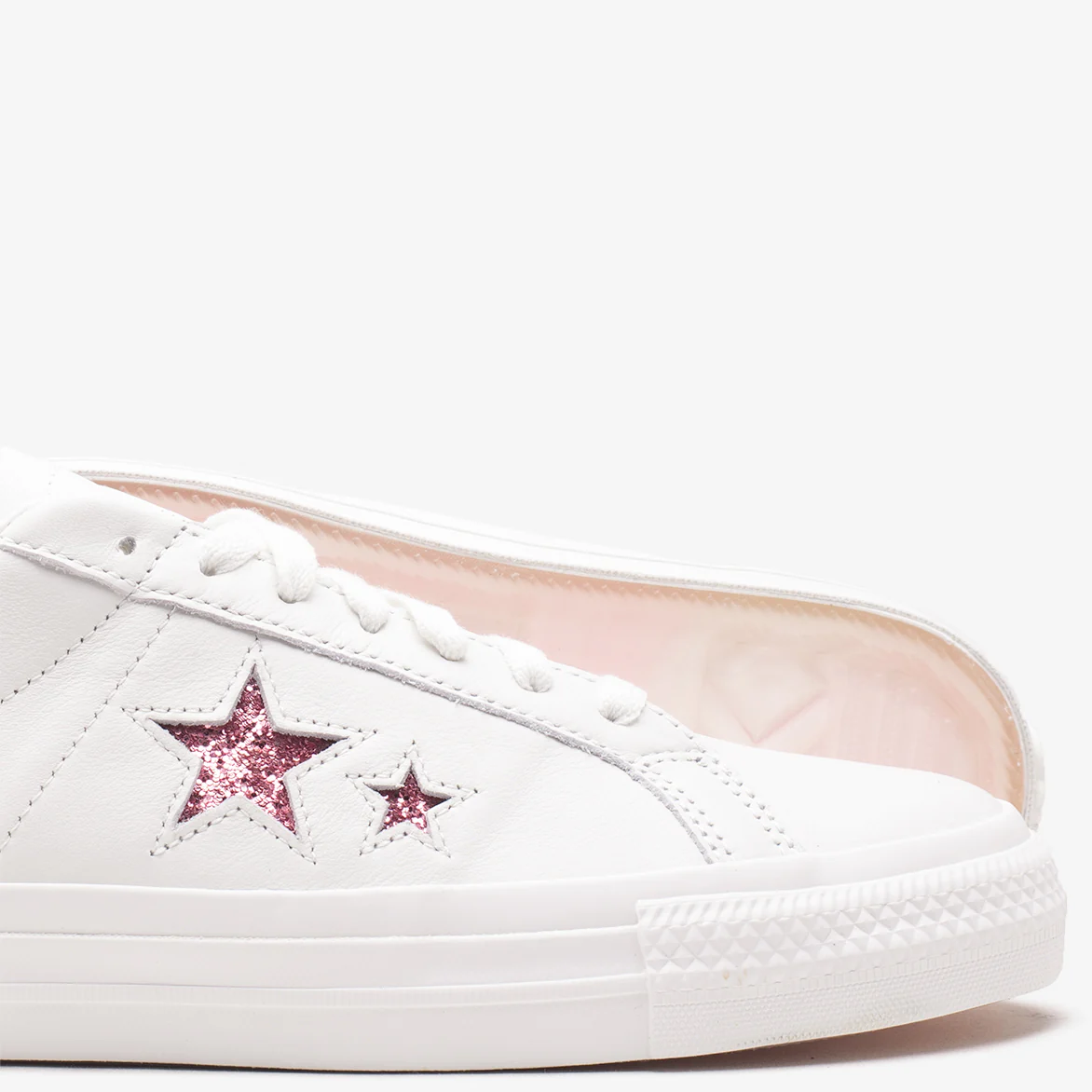 TURNSTILE X CONVERSE ONE STAR PRO OX - WHITE / PINK - Image 4