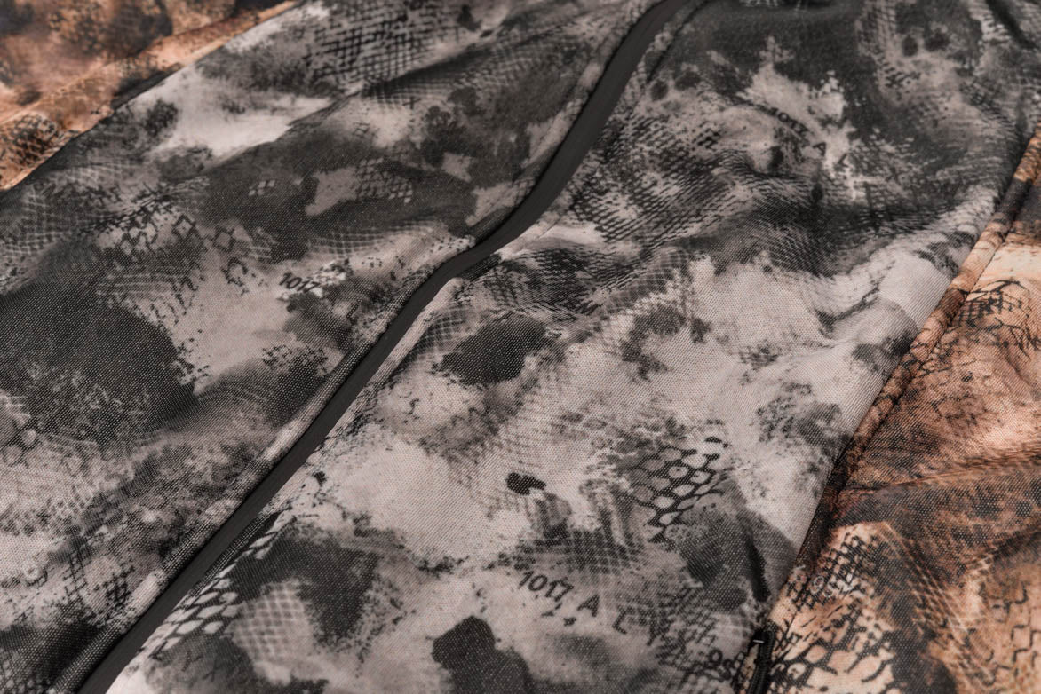 MESH POLAR FLEECE ZIP UP HOODIE - CAMO - Image 4