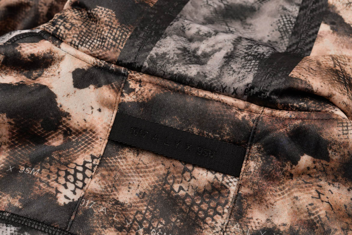 MESH POLAR FLEECE ZIP UP HOODIE - CAMO - Image 5