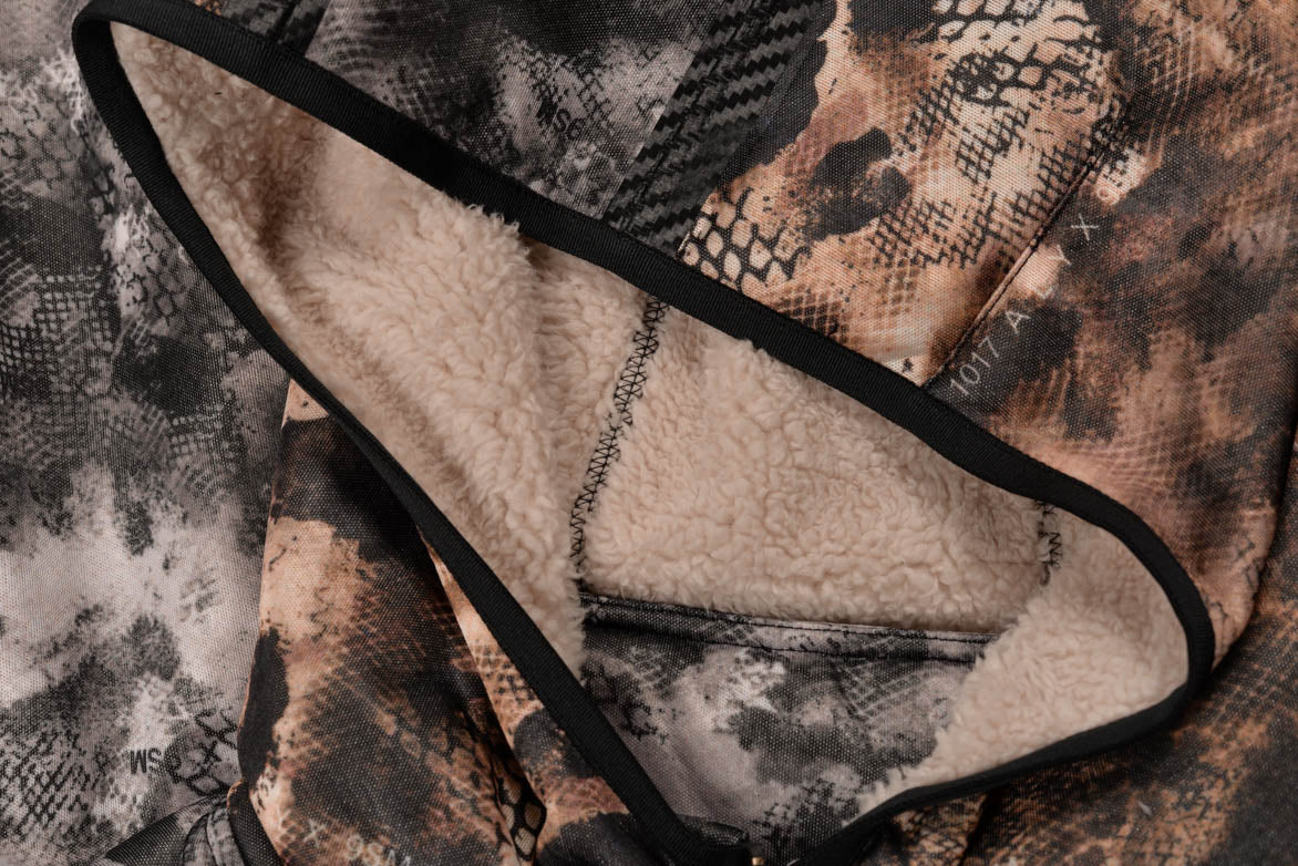 MESH POLAR FLEECE ZIP UP HOODIE - CAMO - Image 6