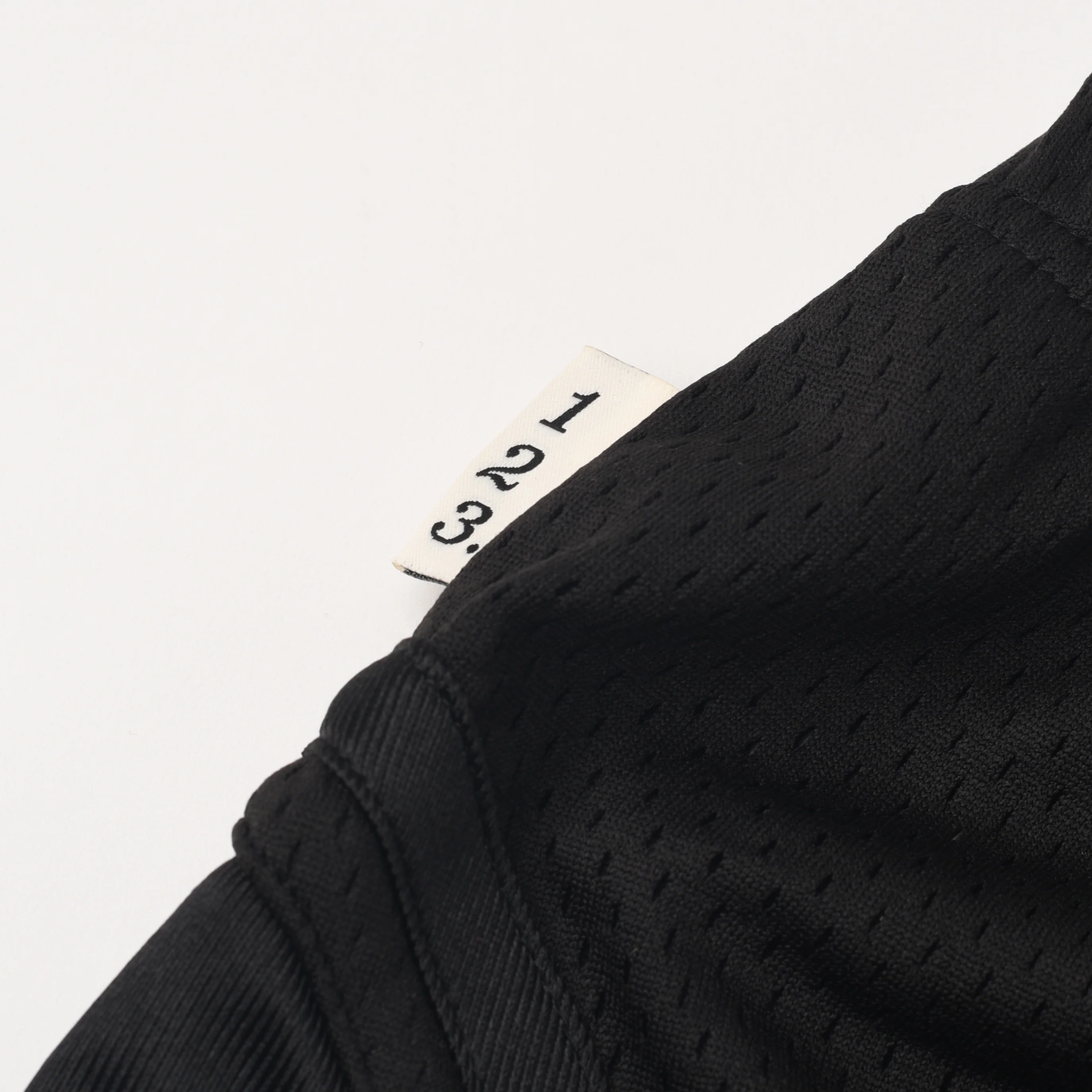 ABC.123. MESH SATIN BASKETBALL SHORTS - BLACK - Image 5