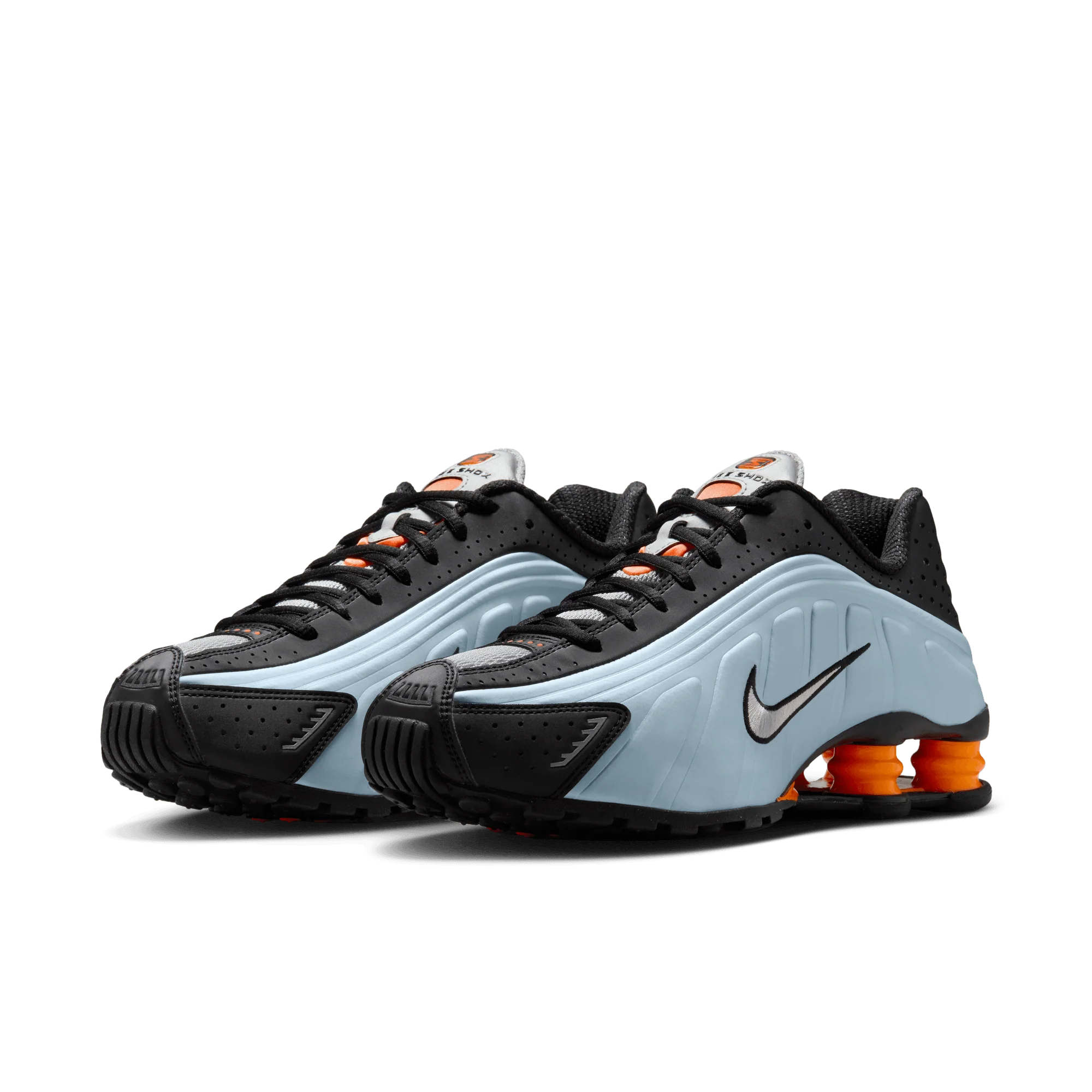 WMNS SHOX R4 - BLUE TINT / METALLIC SILVER / TOTAL ORANGE - Image 2