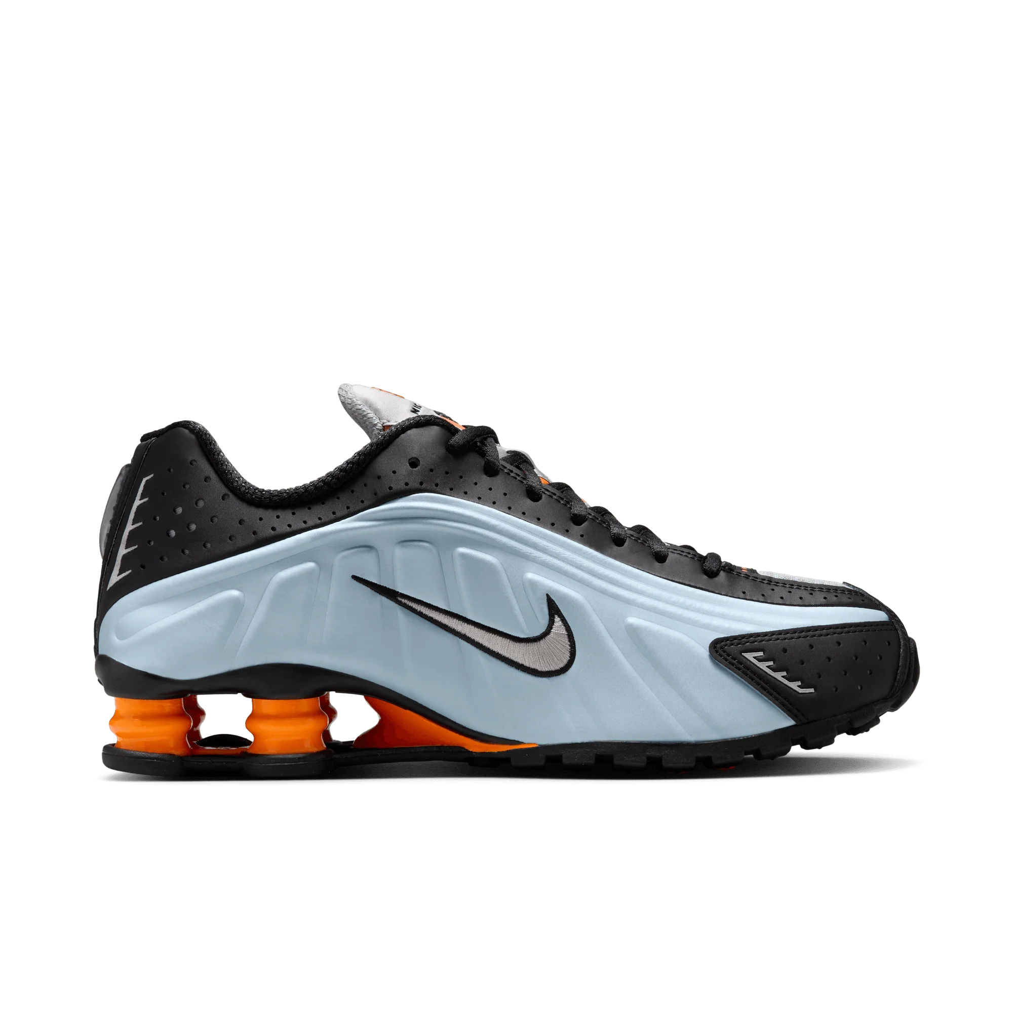 WMNS SHOX R4 - BLUE TINT / METALLIC SILVER / TOTAL ORANGE - Image 3