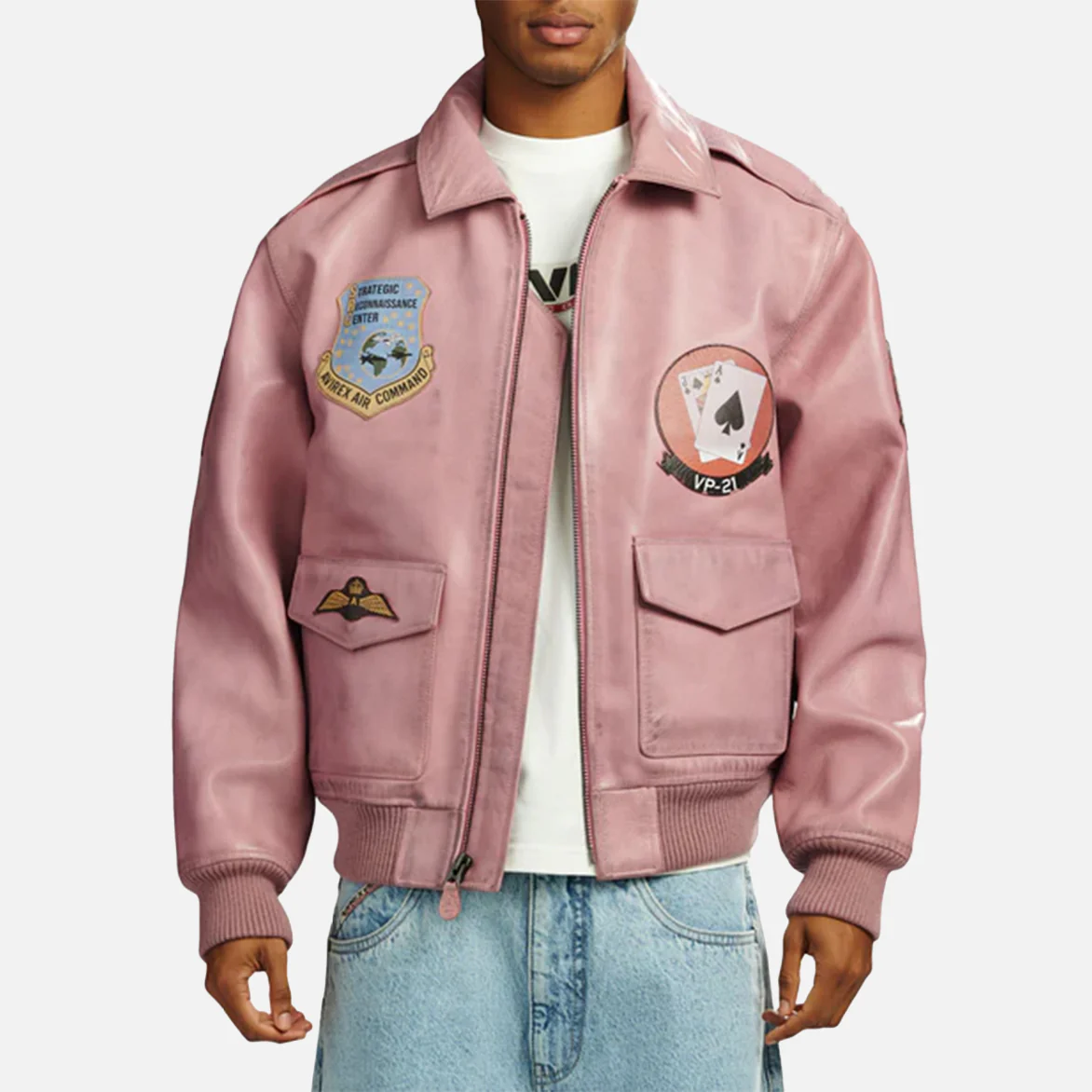 VINTAGE FLIGHT A2 JACKET - AURORA PINK - Image 3