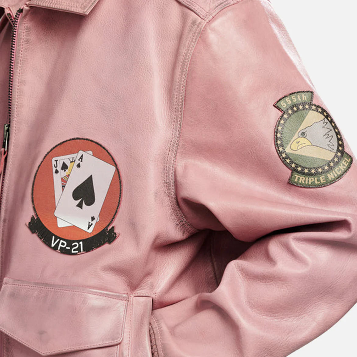 VINTAGE FLIGHT A2 JACKET - AURORA PINK - Image 6
